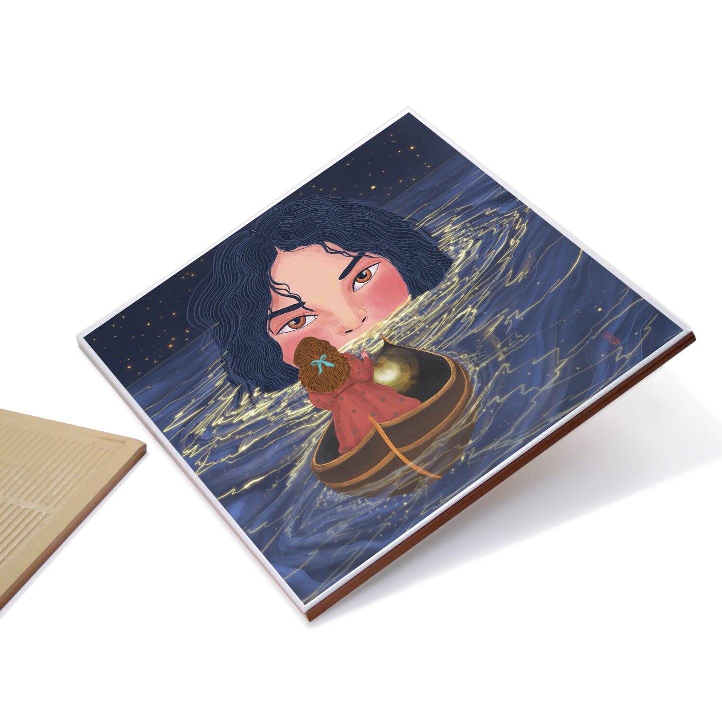 Ceramic Tiles - Dawn, Two Lovers, Night and Day