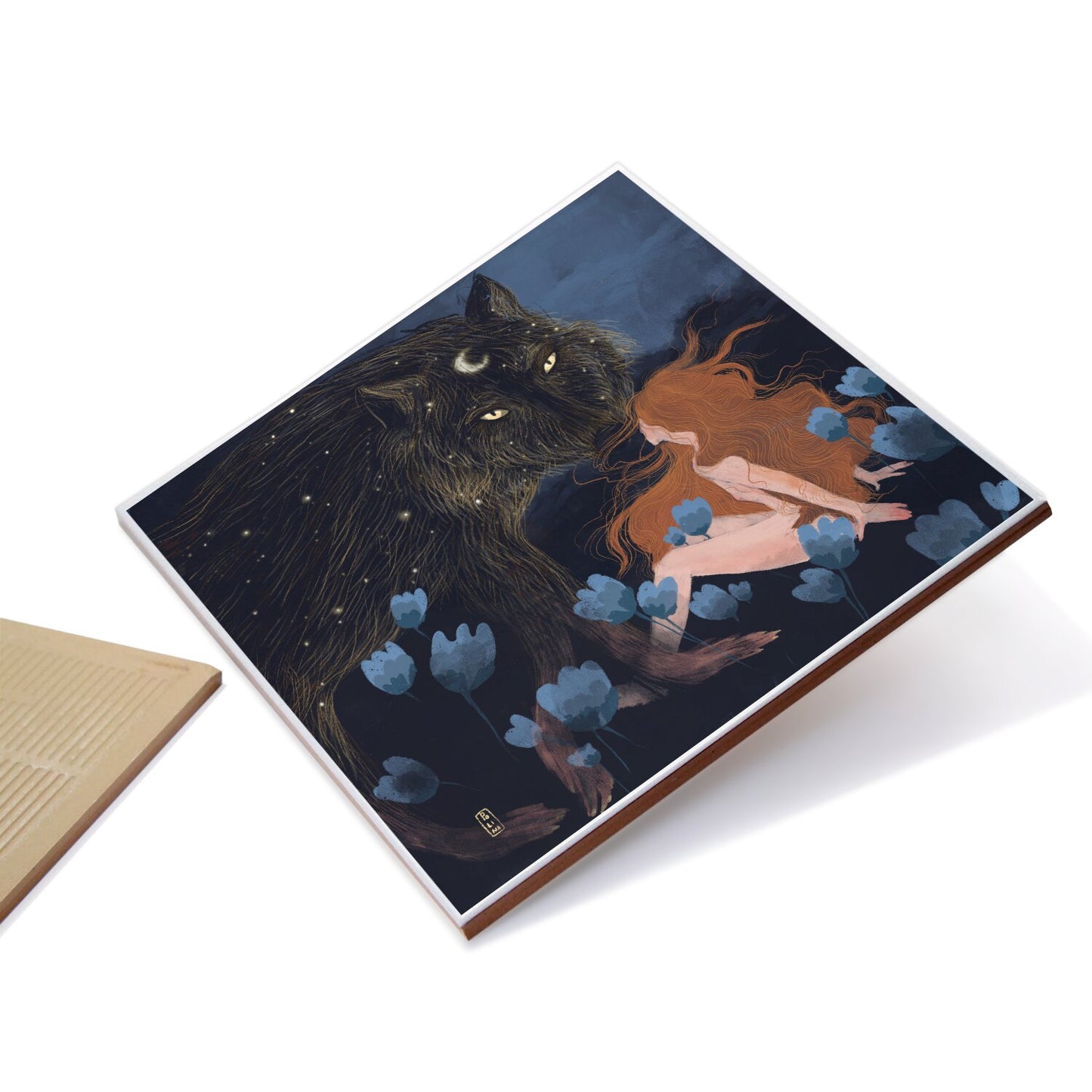 Ceramic Tiles - Dawn, Two Lovers, Night and Day