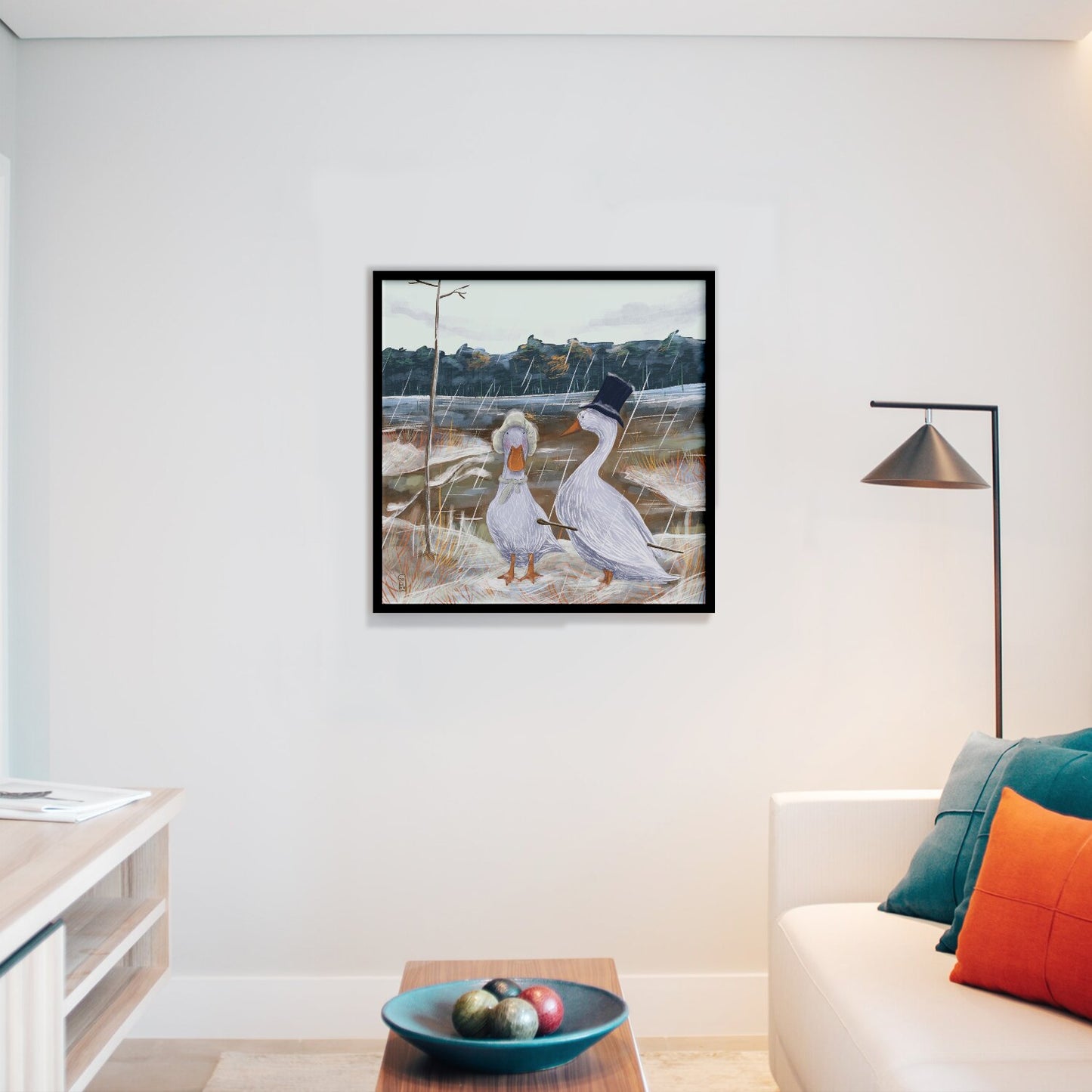 Impression Fine Art - Promenade des Oies romantiques