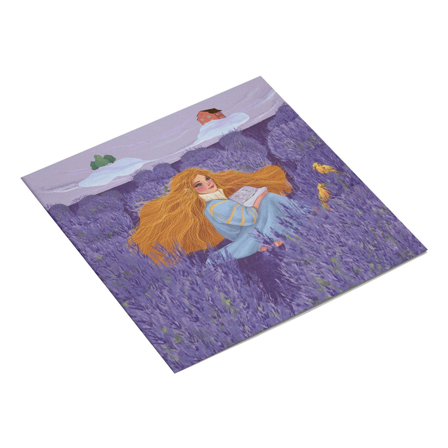 Carte postale - L'amoureuse et la lavande