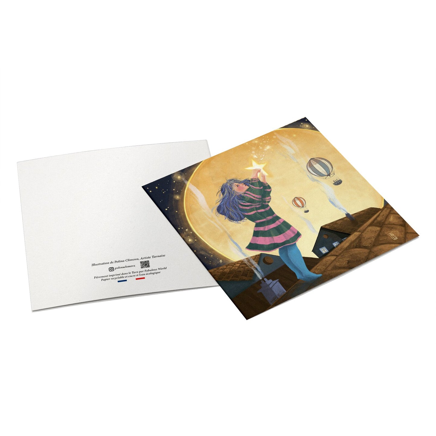 Carte postale - Chute d'étoile