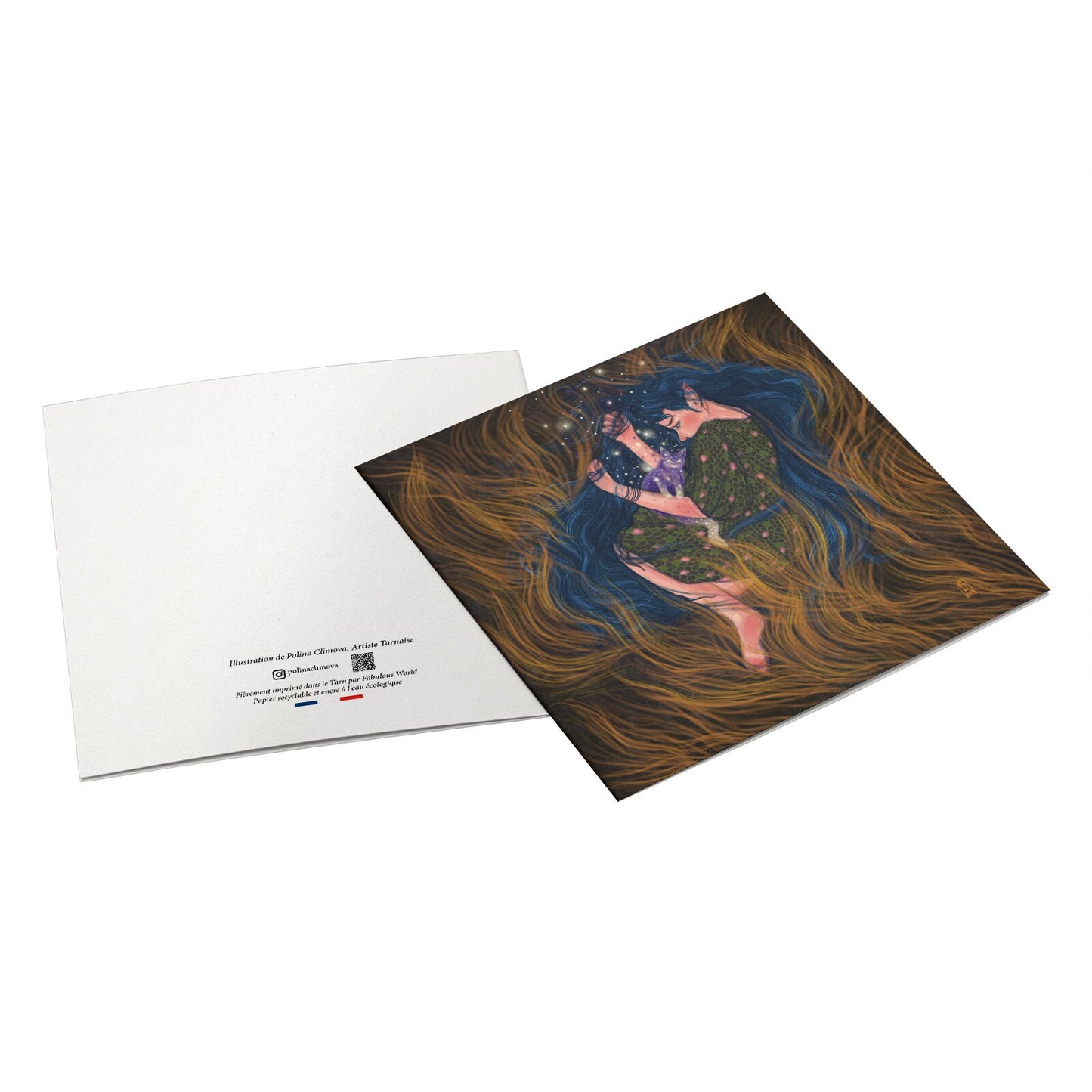 Postcard - Dawn, Two Lovers, Night and Day