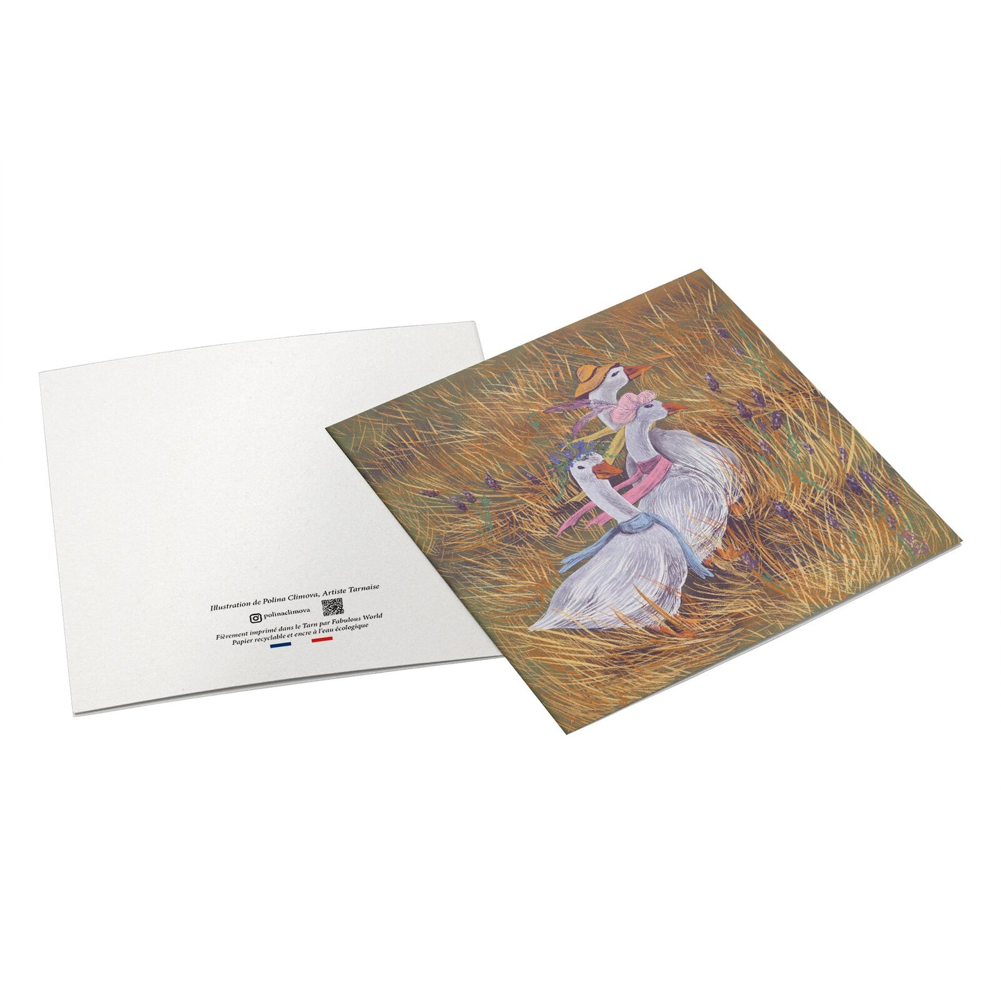 Carte postale - Oies des champs
