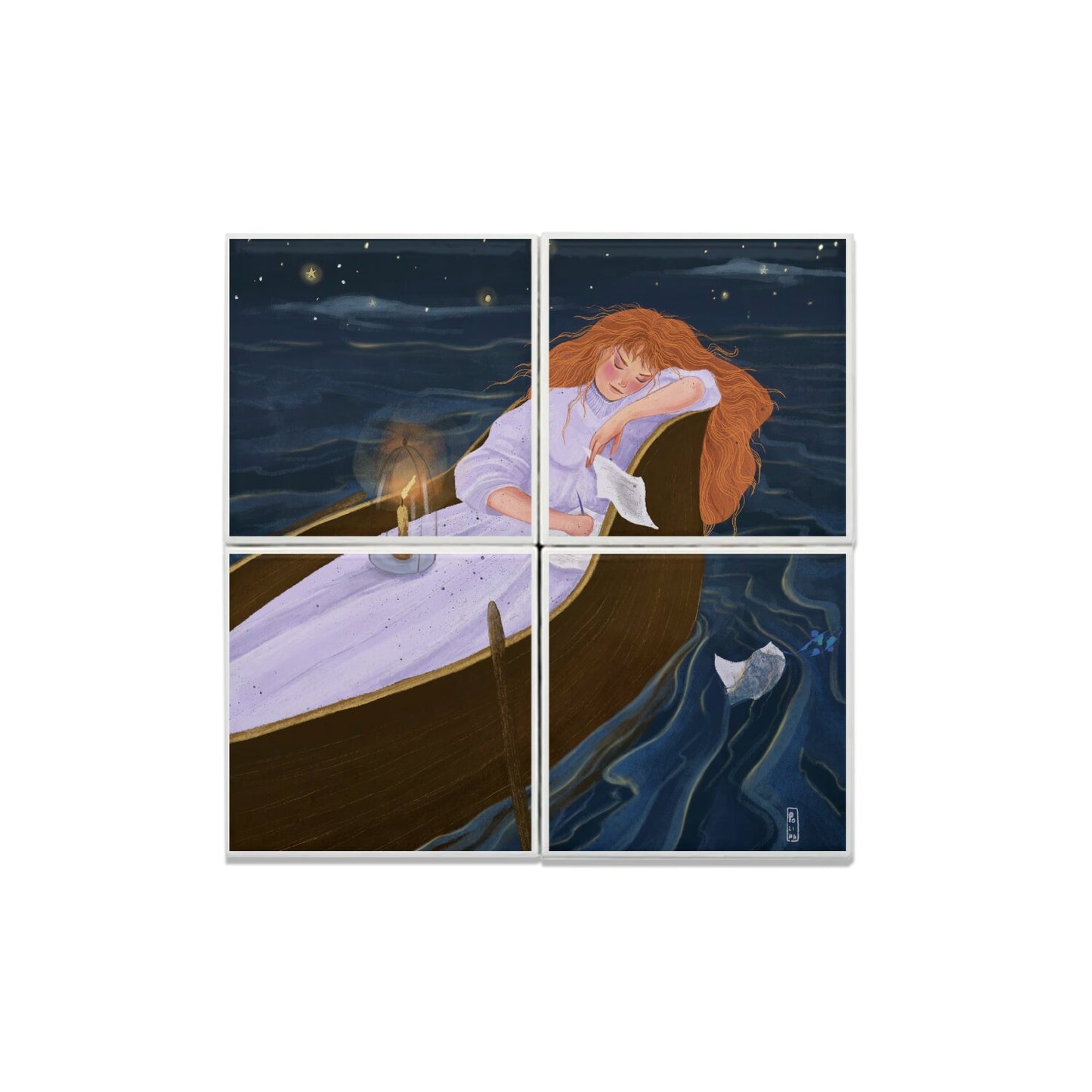 Carreaux Ceramique - La barque des amoureux