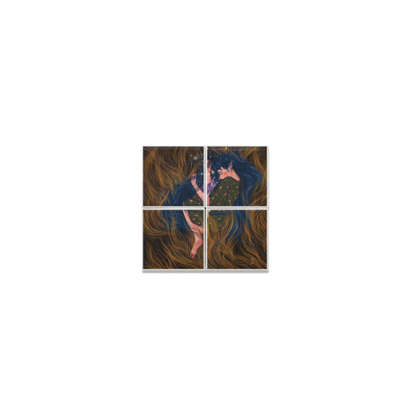 Ceramic Tiles - Dawn, Two Lovers, Night and Day