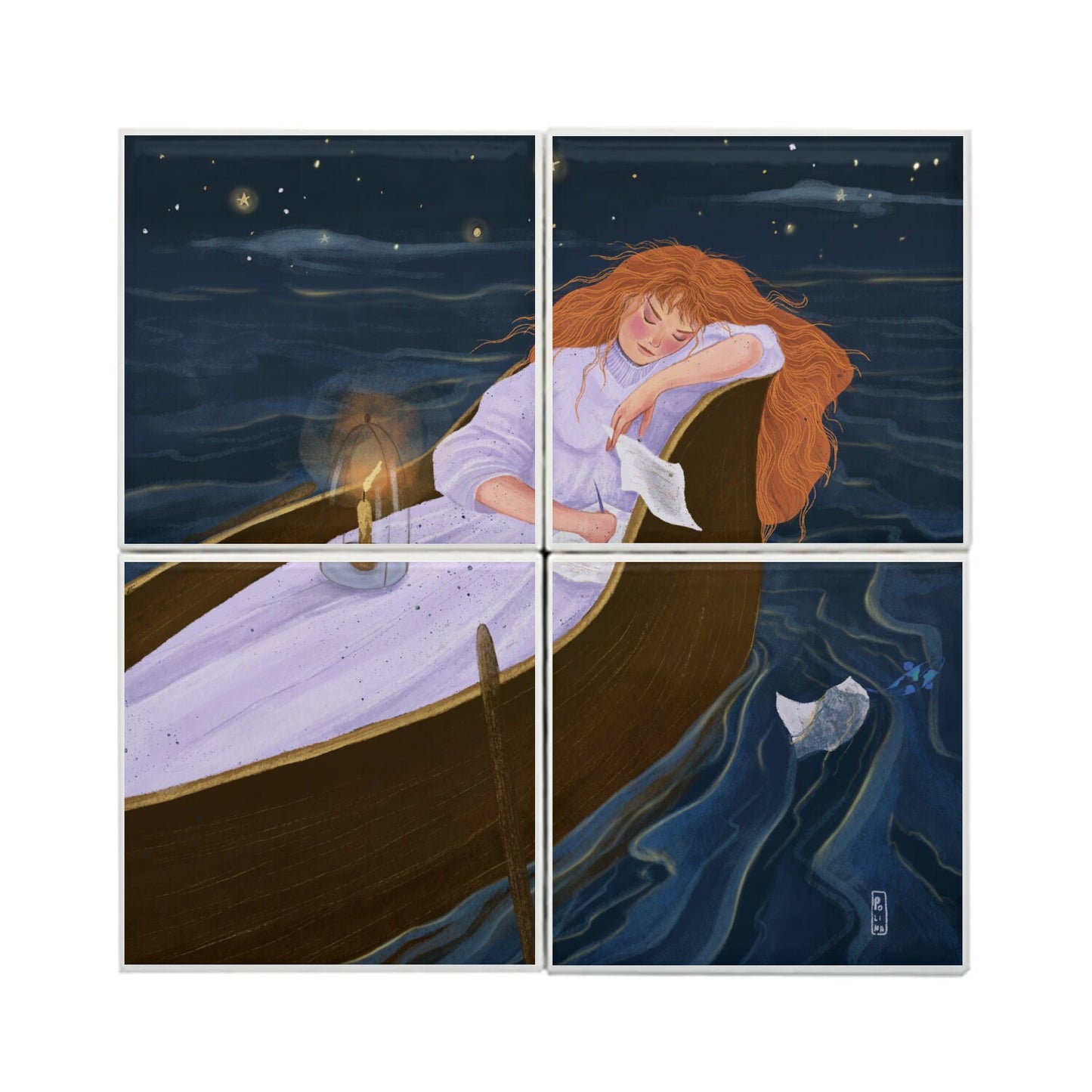 Carreaux Ceramique - La barque des amoureux