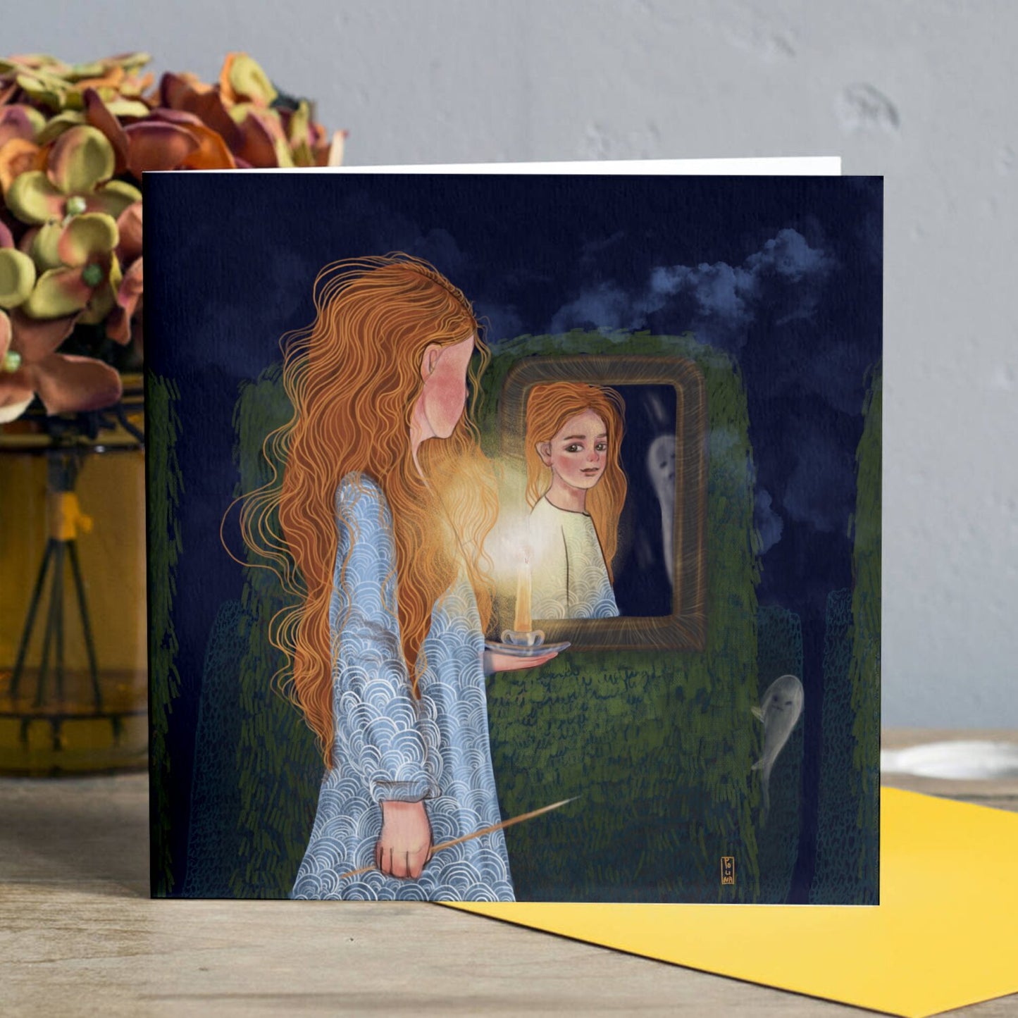 Postcard - Dawn, Two Lovers, Night and Day