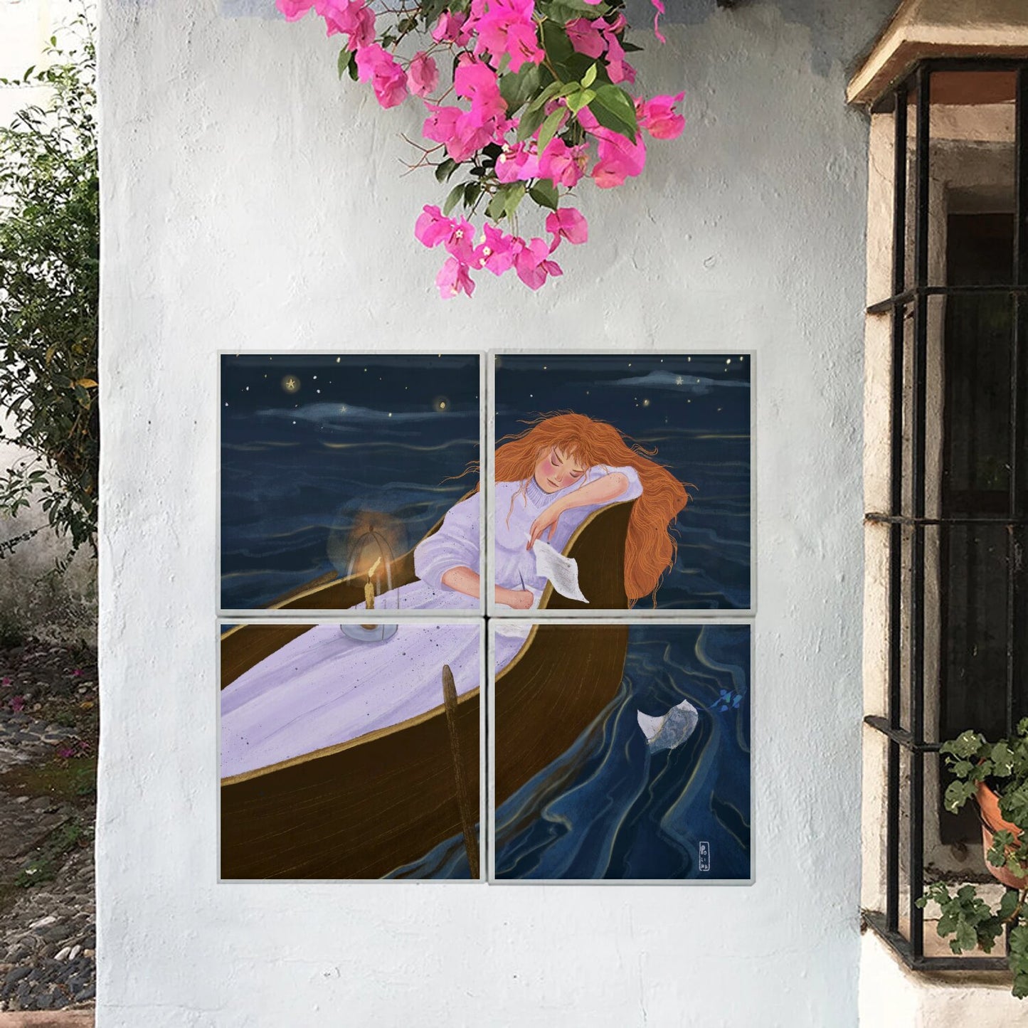 Carreaux Ceramique - La barque des amoureux