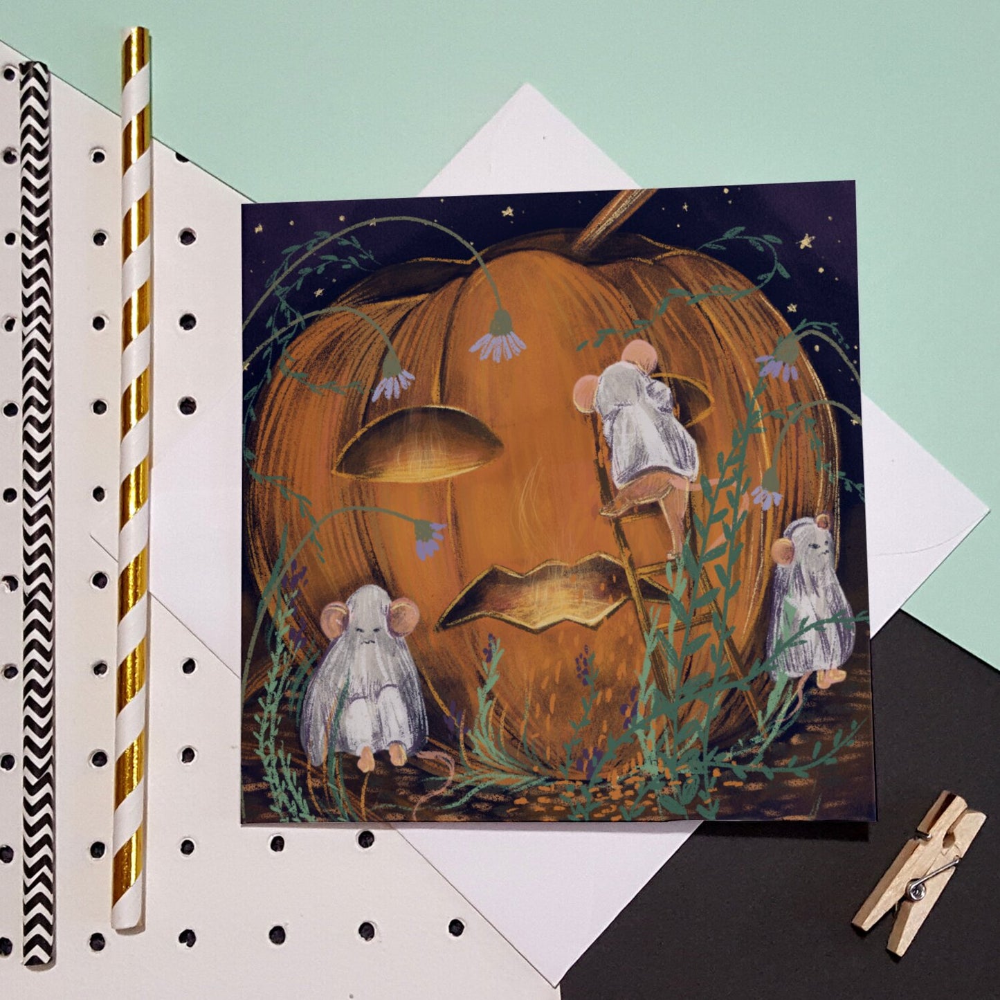 Carte postale - Le secret d'halloween