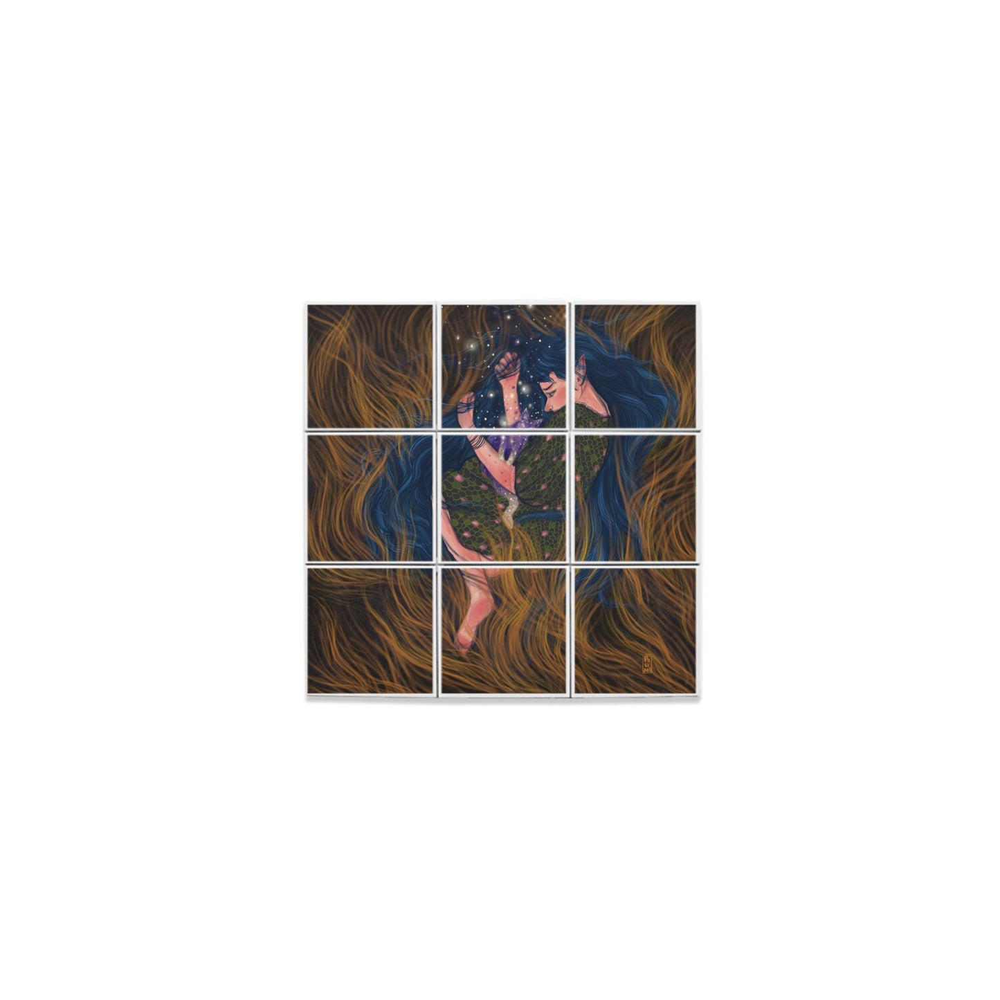 Ceramic Tiles - Dawn, Two Lovers, Night and Day
