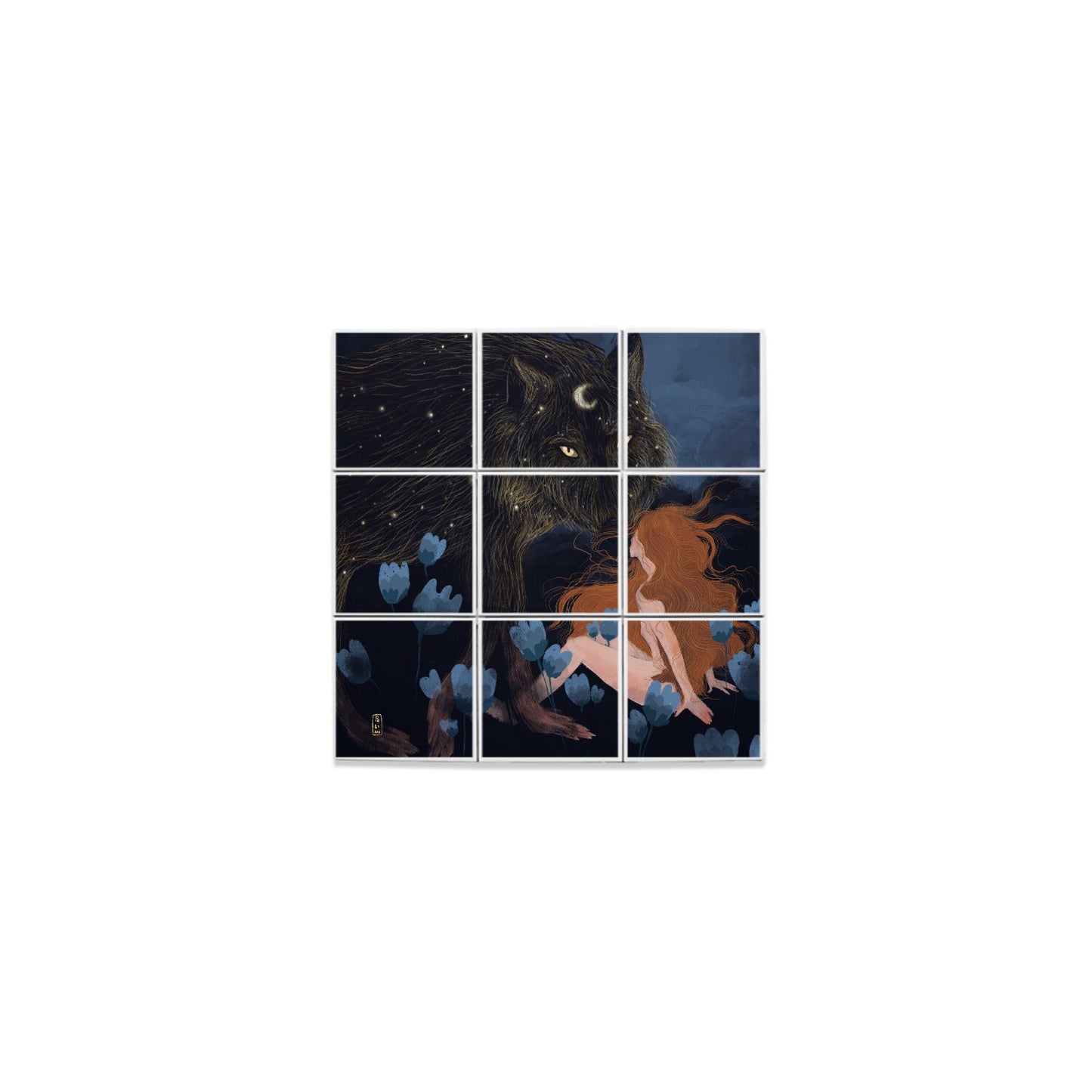 Ceramic Tiles - Dawn, Two Lovers, Night and Day