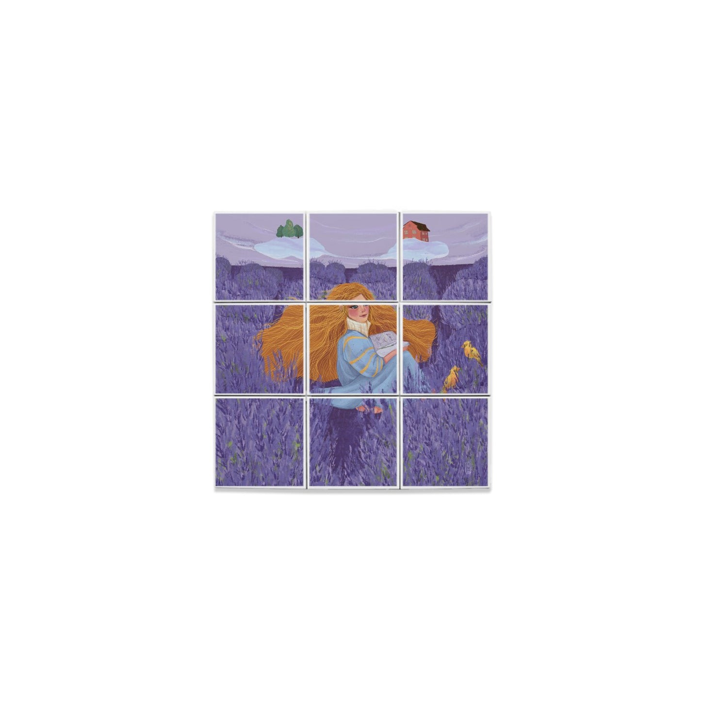 Carreaux Ceramique - L'amoureuse et la lavande