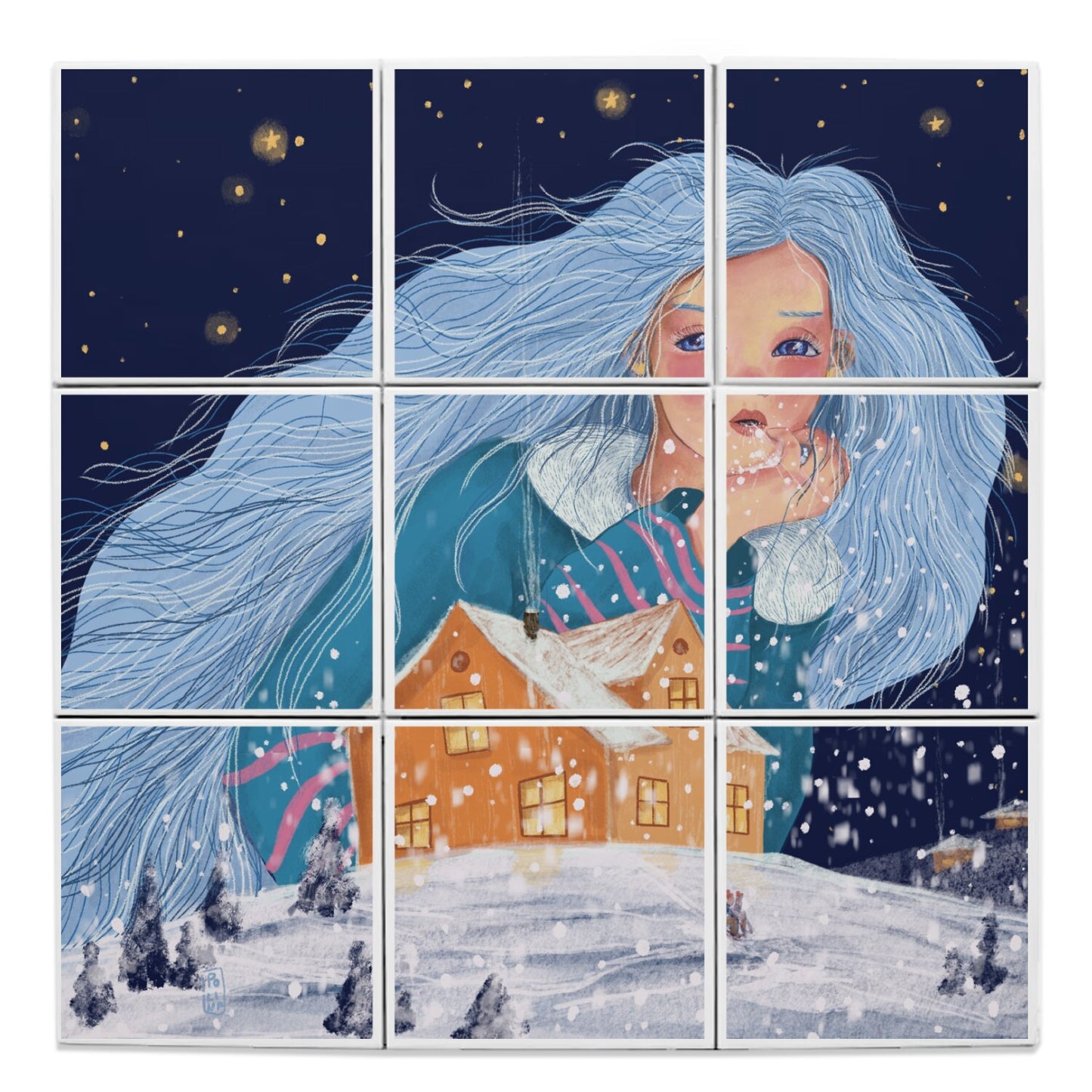 Ceramic Tiles - The Snow Maiden