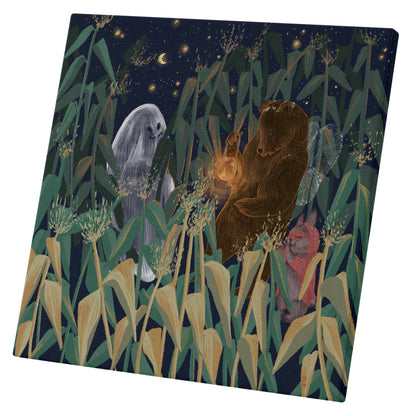 Print on Canva - Dawn, Two Lovers, Night and Day