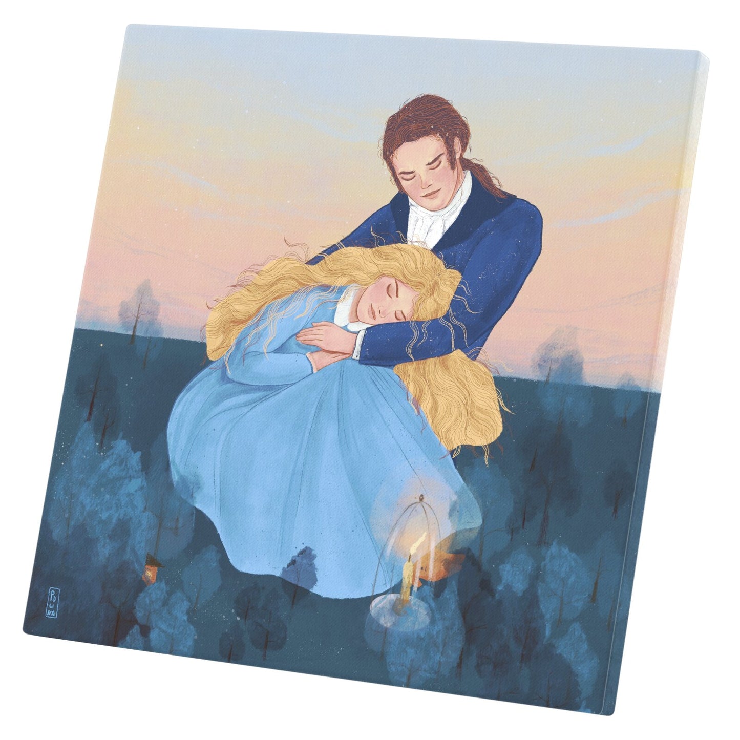 Print on Canva - Dawn, Two Lovers, Night and Day