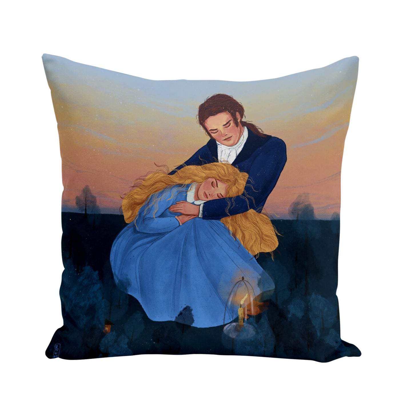 Cushion - Dawn, Two Lovers, Night and Day