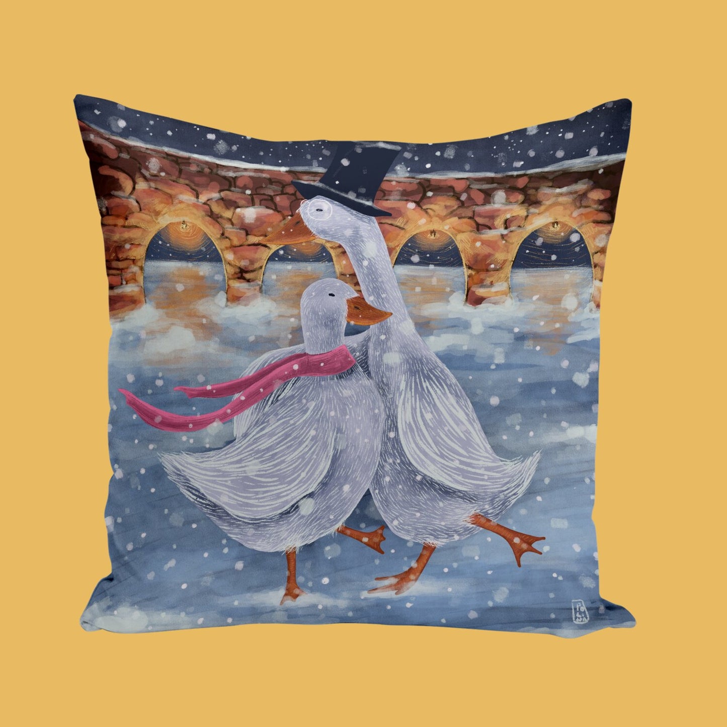 Cushion - Dawn, Two Lovers, Night and Day