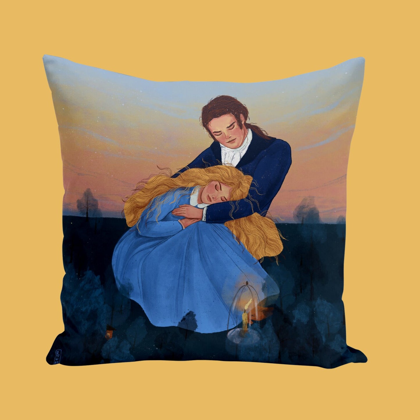 Cushion - Dawn, Two Lovers, Night and Day