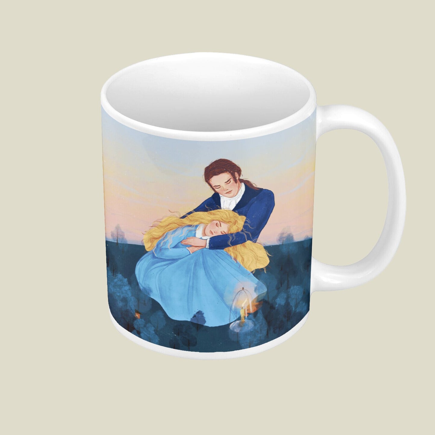 Ceramic Mug - Dawn, Two Lovers, Night and Day