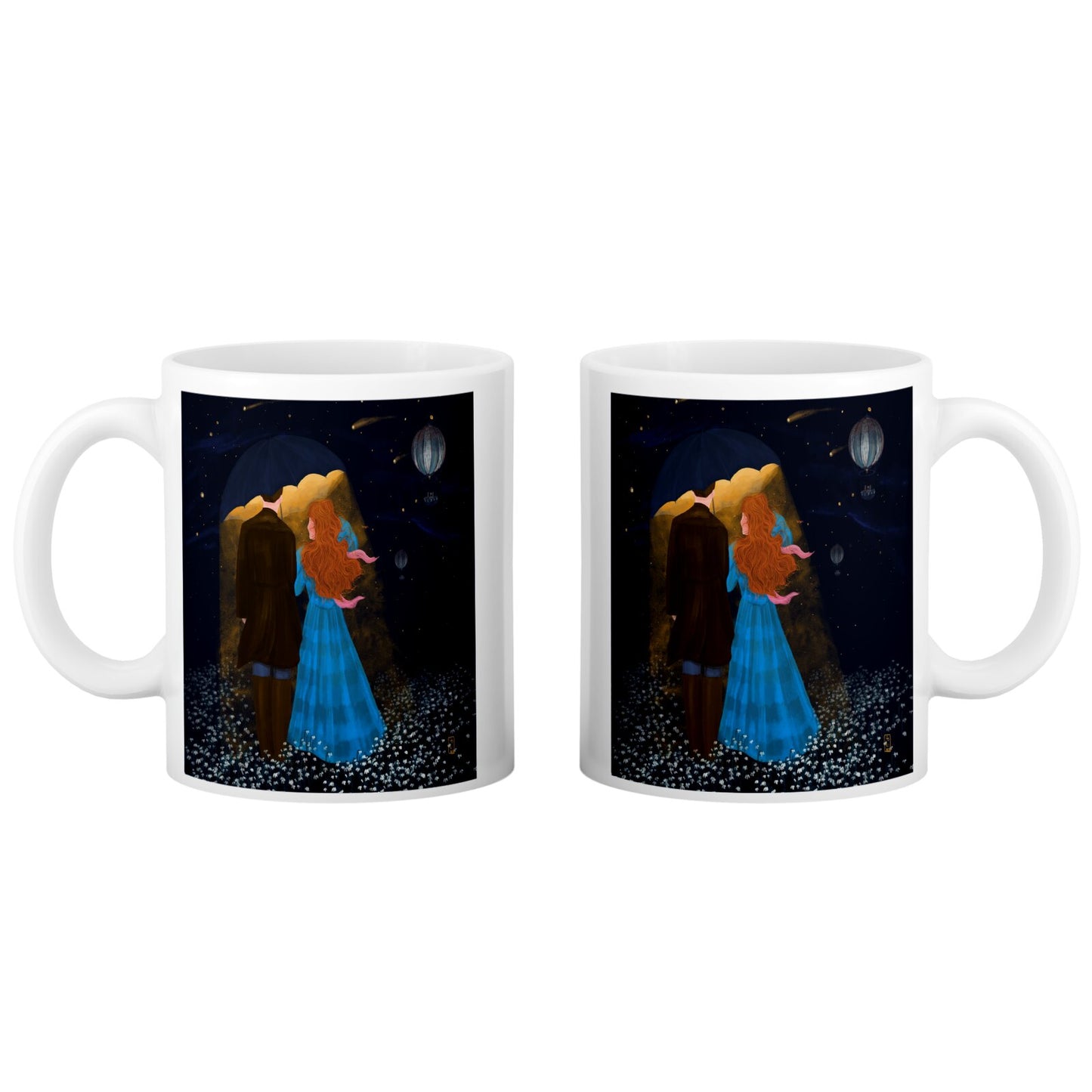 Ceramic Mug - Dawn, Two Lovers, Night and Day