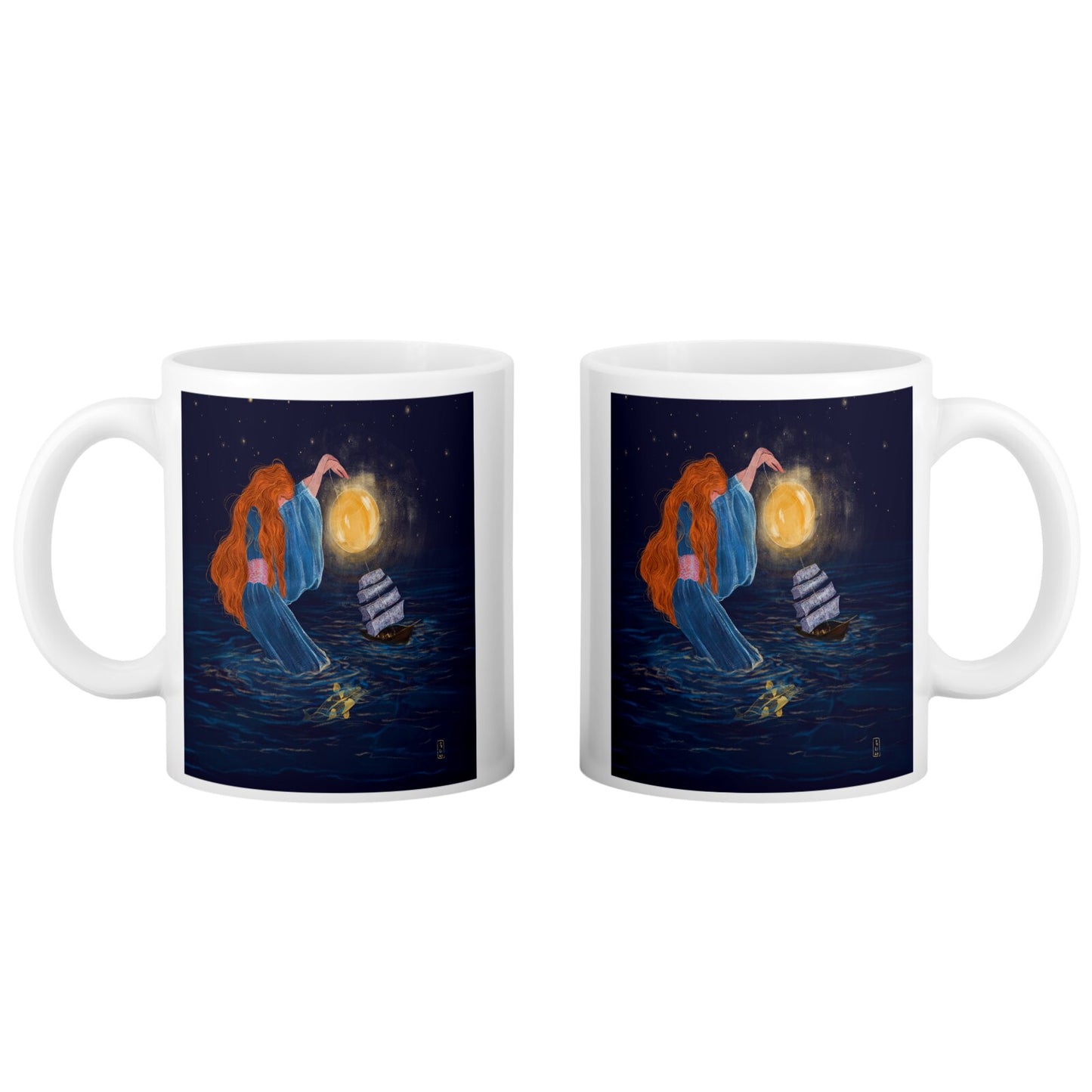 Ceramic Mug - Dawn, Two Lovers, Night and Day