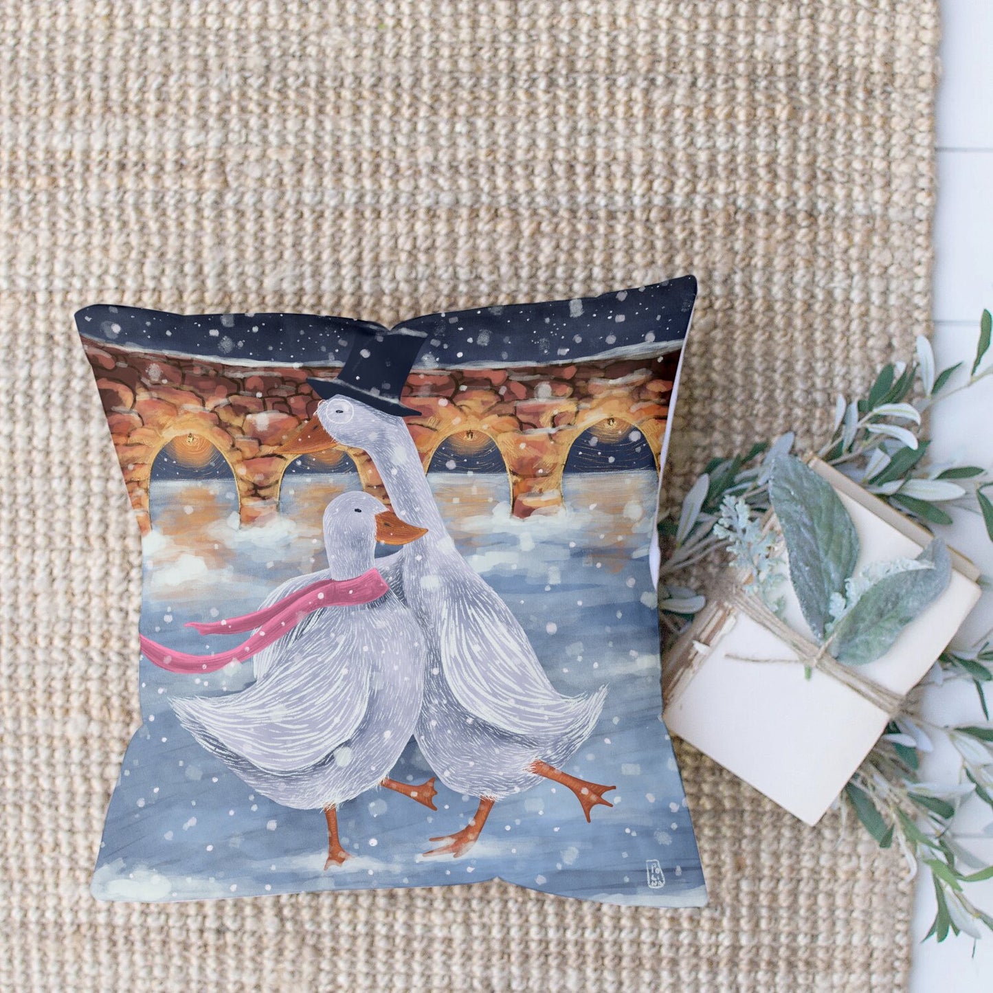 Cushion - Dawn, Two Lovers, Night and Day