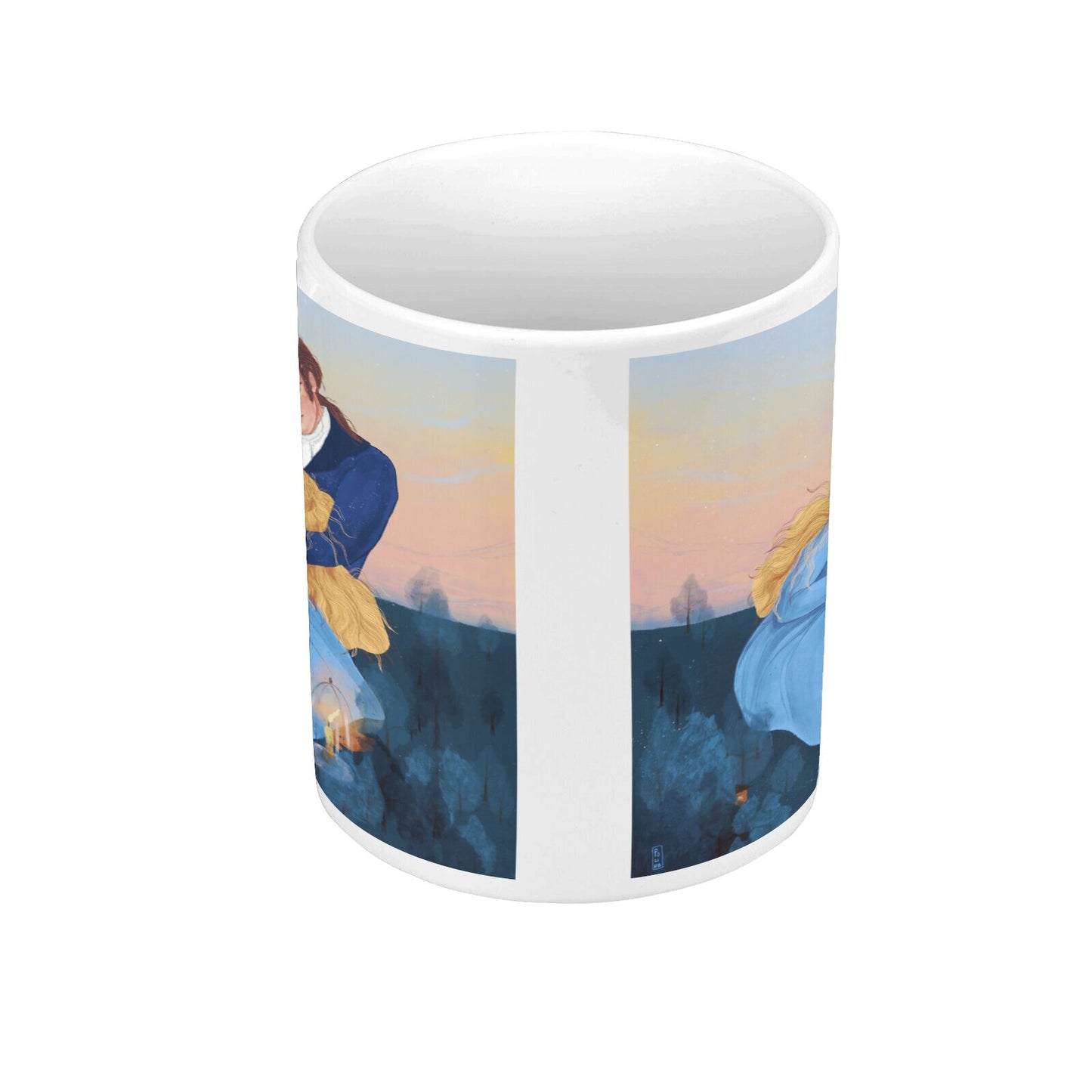 Ceramic Mug - Dawn, Two Lovers, Night and Day