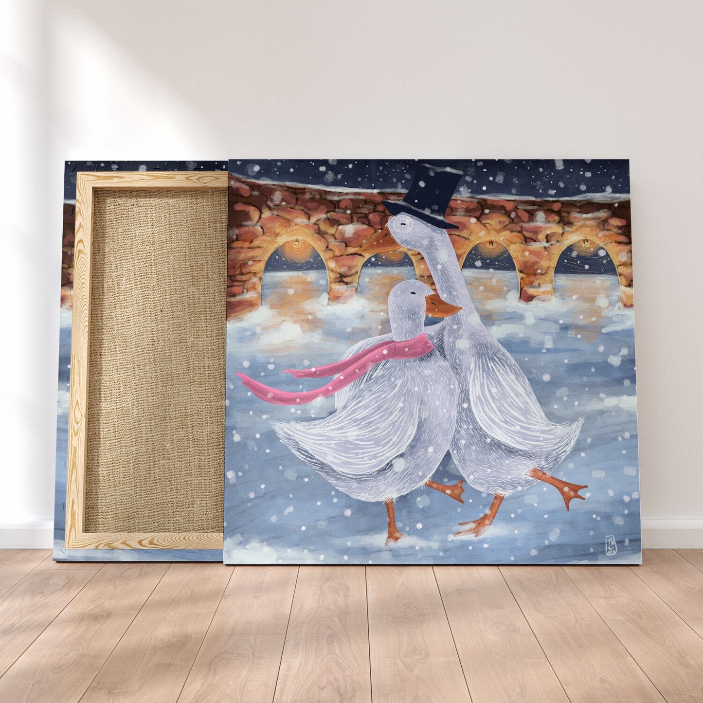 Print on Canva - The Romantics at the ice rink