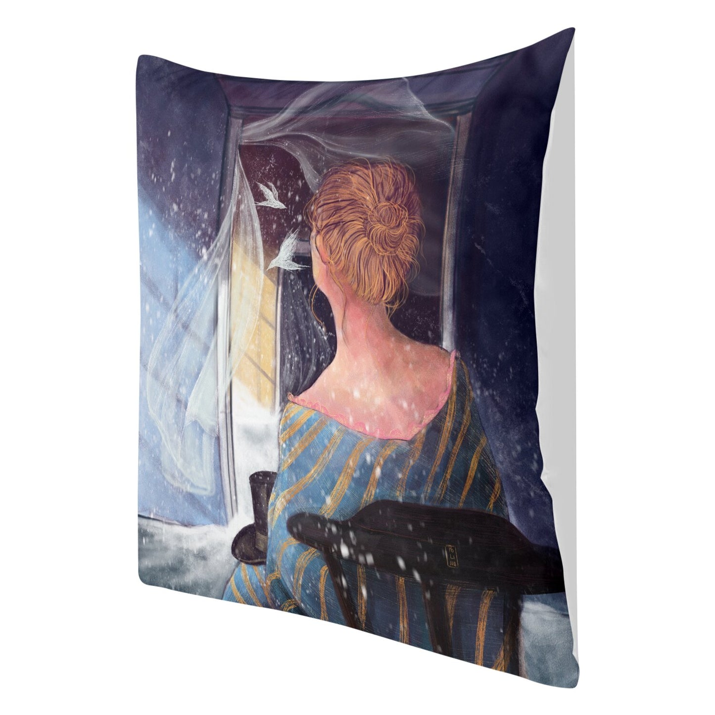 Coussin - En attendant la Tempete