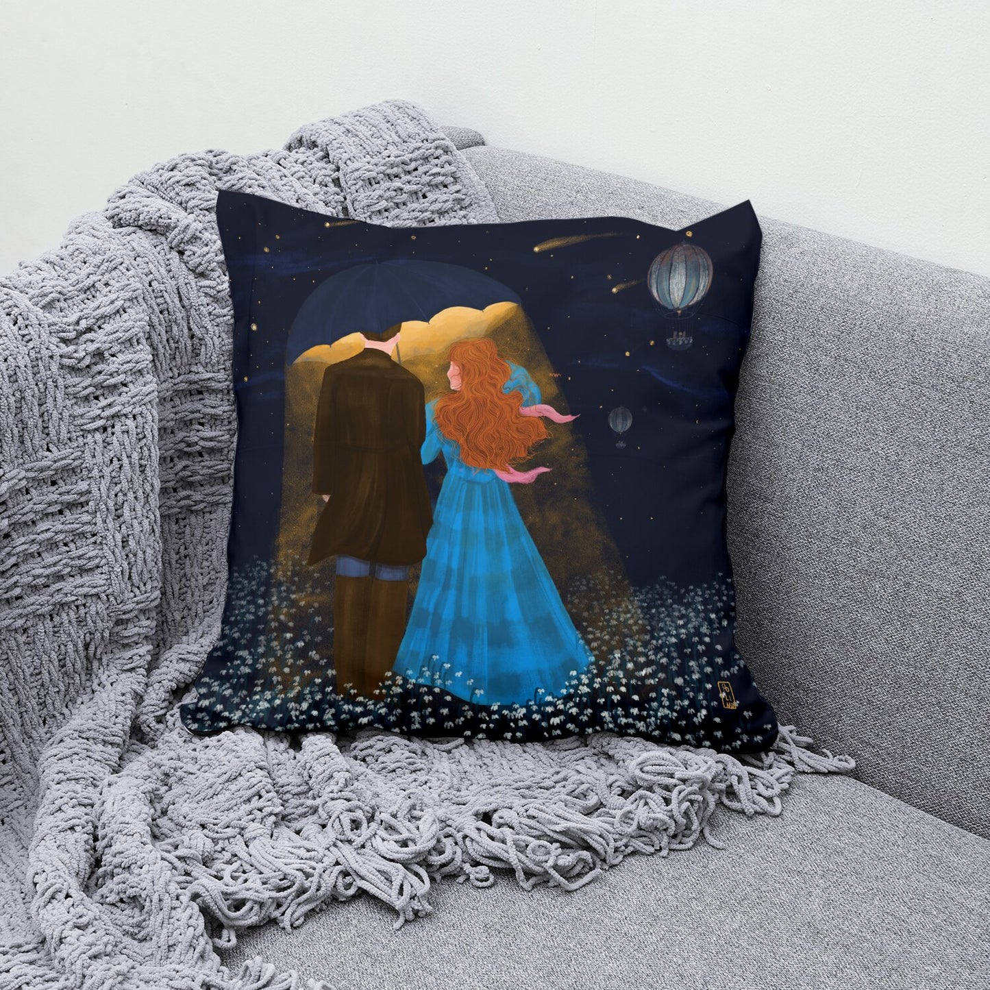 Coussin - Les amants nocturnes