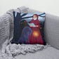 Coussin - Le loup et la fille