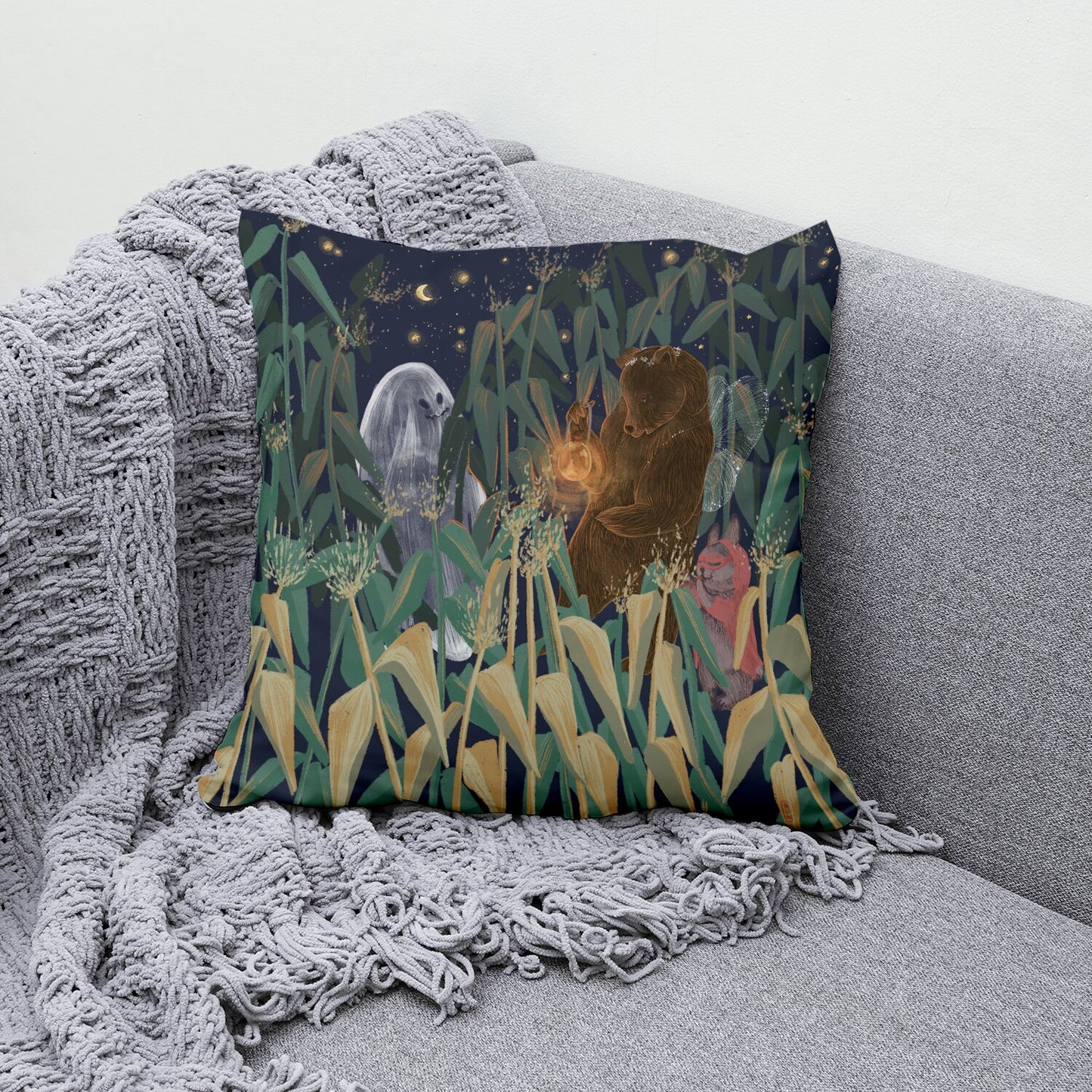 Coussin - Les habitants du champs de maïs