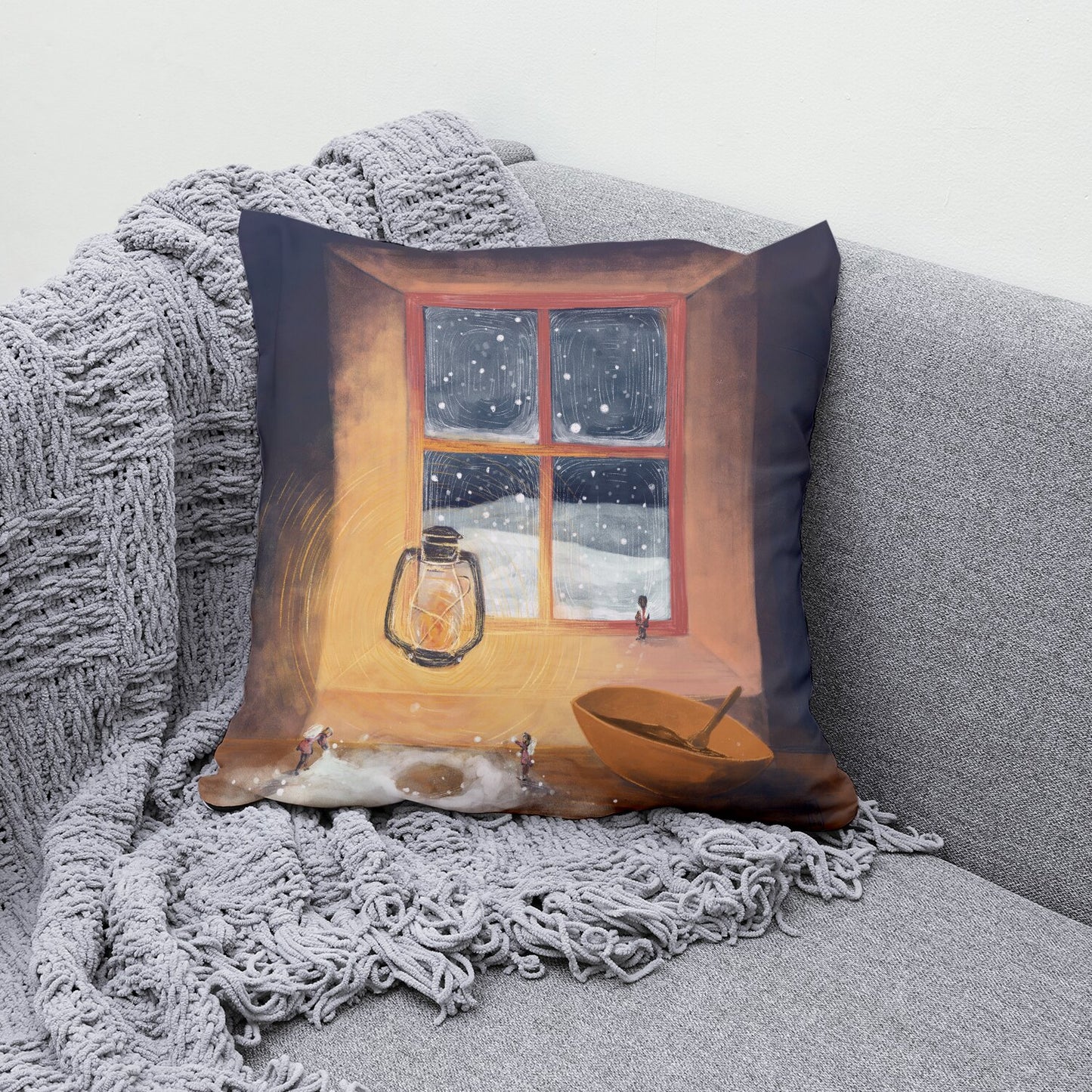 Cushion - Little Helpers, Magical Winter