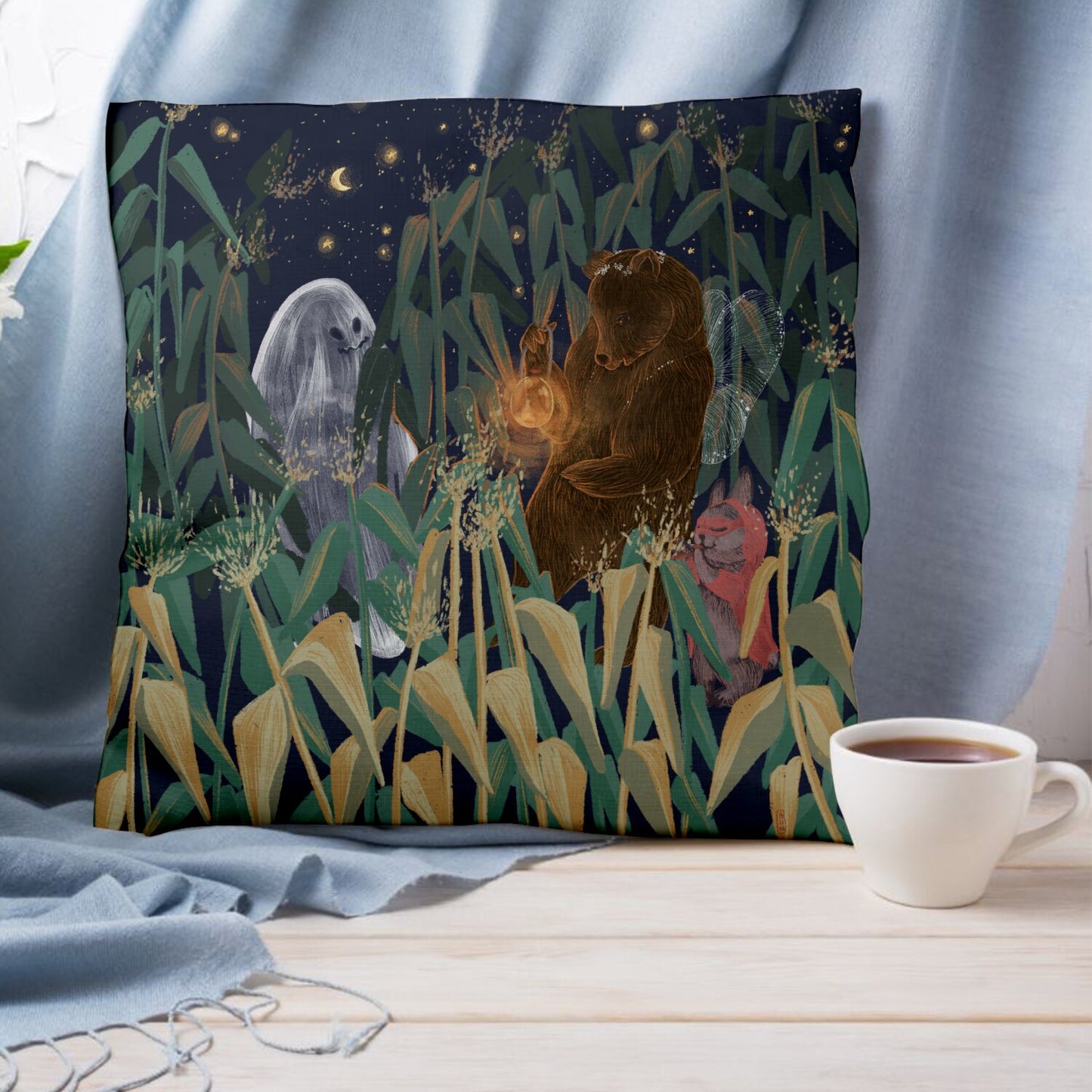 Coussin - Les habitants du champs de maïs