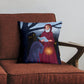 Coussin - Le loup et la fille