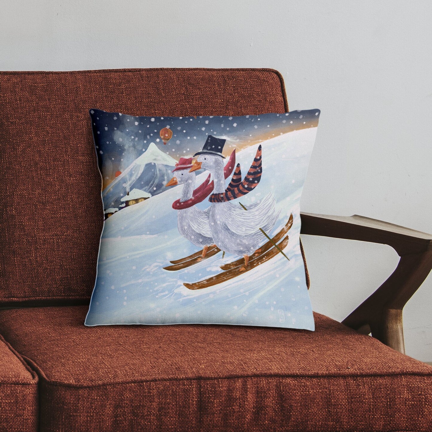 Coussin - Ski dans les Montagnes