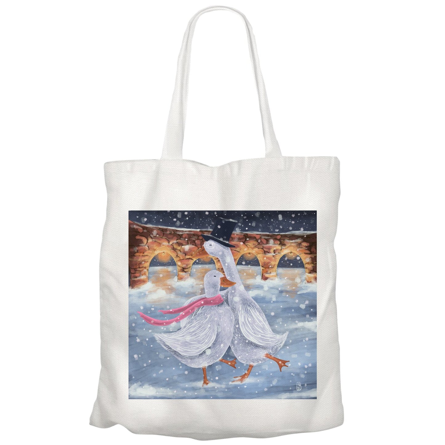 Tote Bag - Romantics at the ice rink