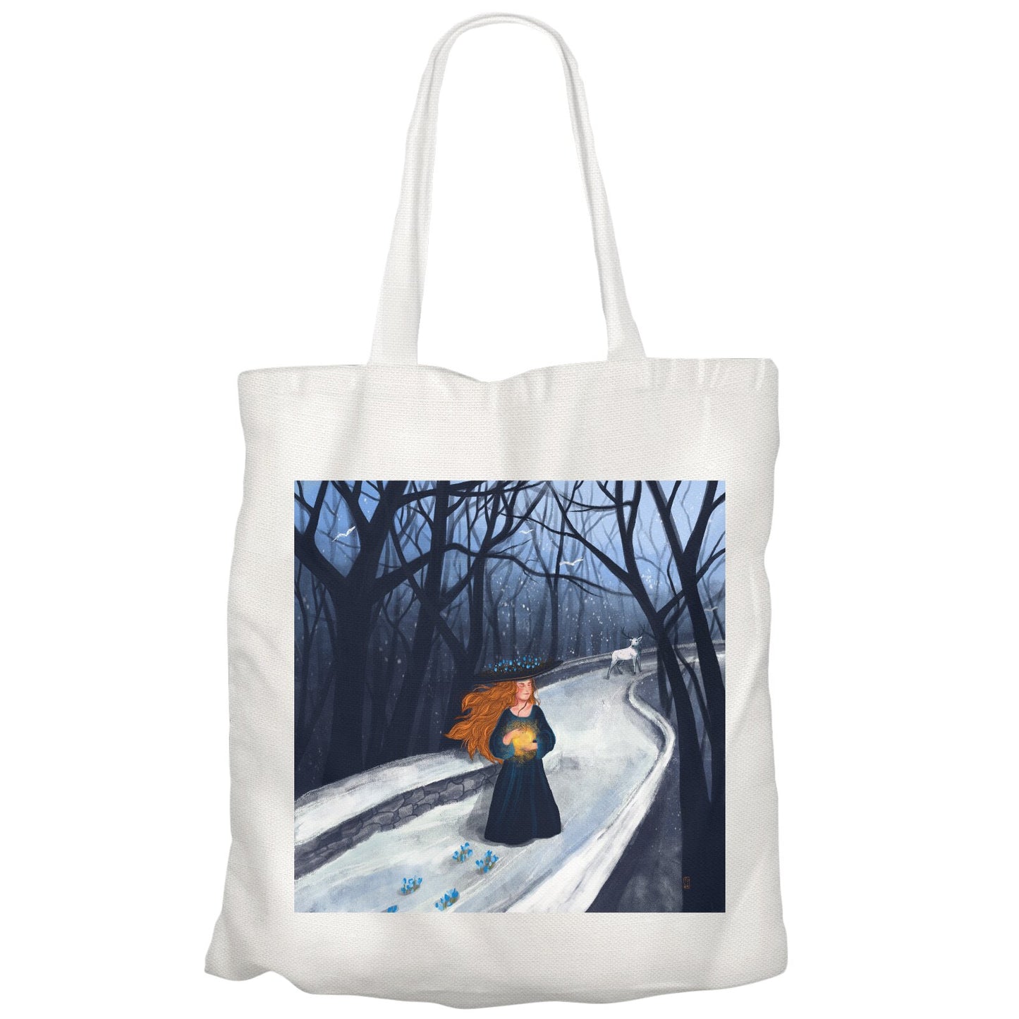 Tote Bag - La femme au chapeau à fleur