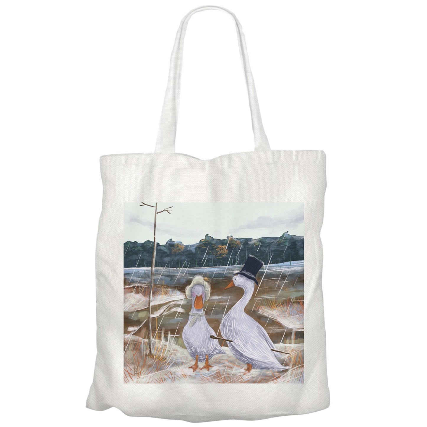 Tote Bag - Promenade des Oies romantiques