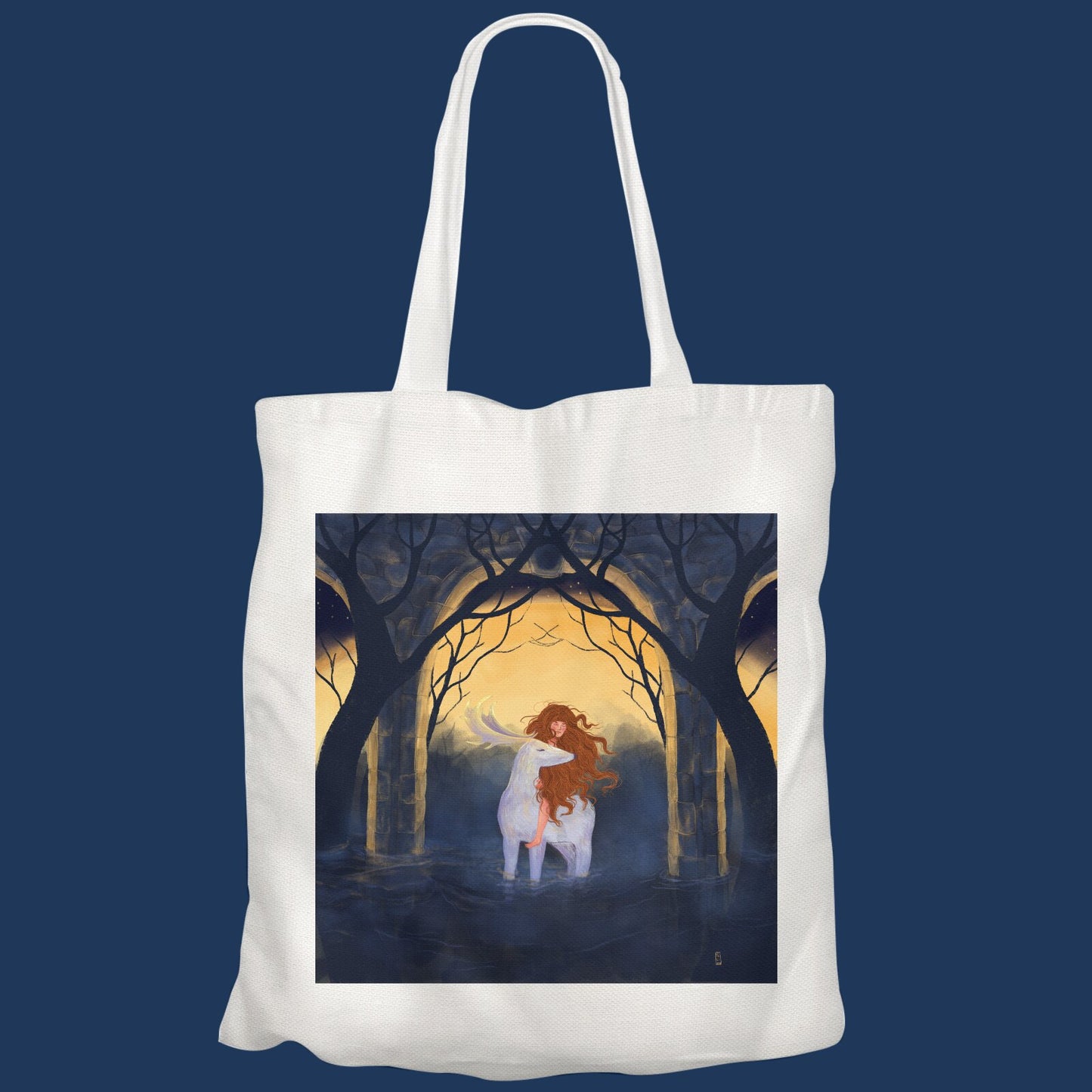 Tote Bag - Dawn, Two Lovers, Night and Day