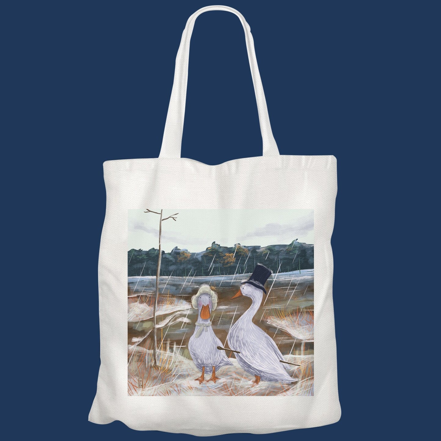 Tote Bag - Promenade des Oies romantiques