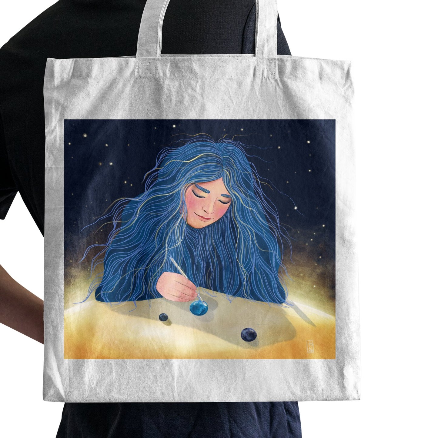 Tote Bag - Dawn, Two Lovers, Night and Day