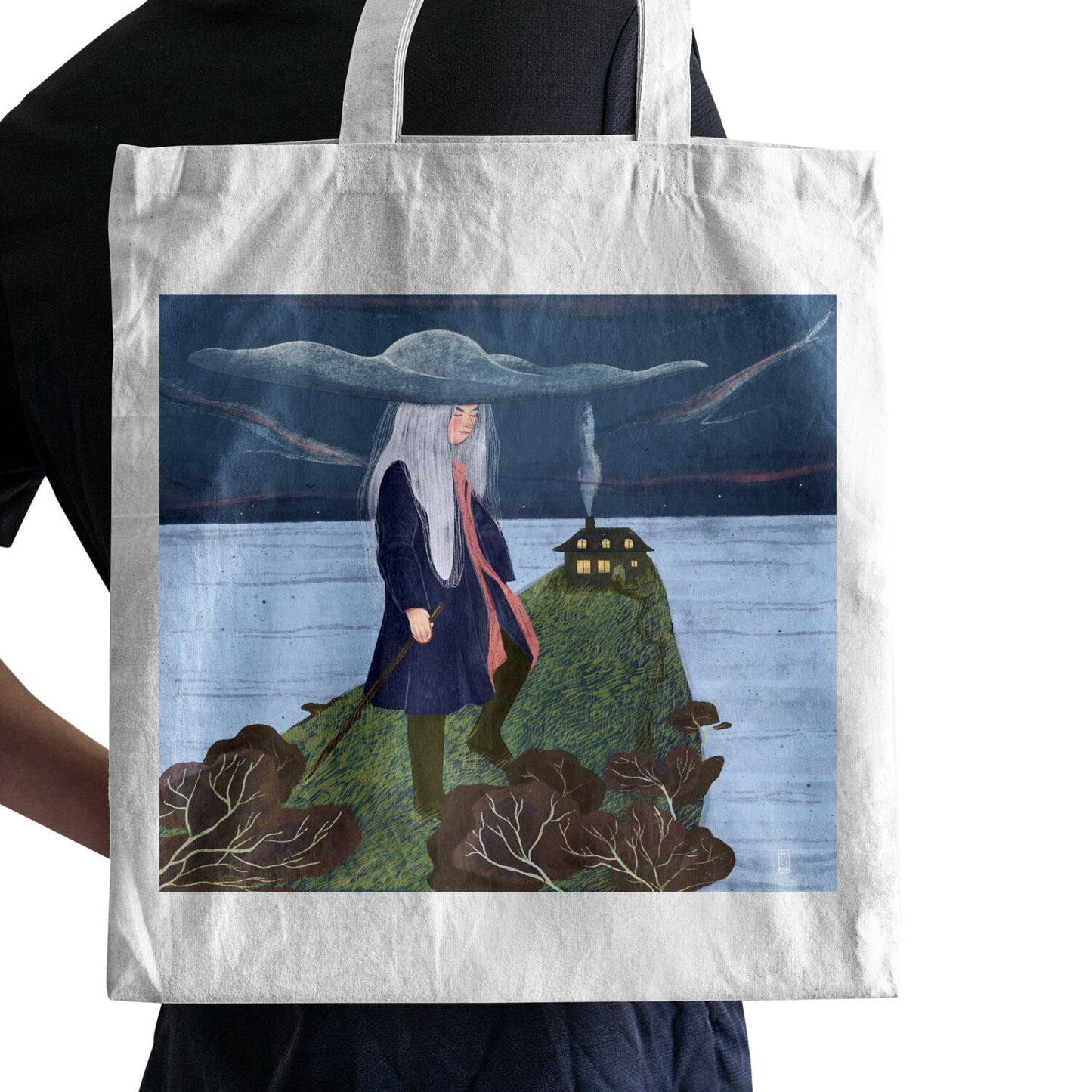 Tote Bag - Dawn, Two Lovers, Night and Day