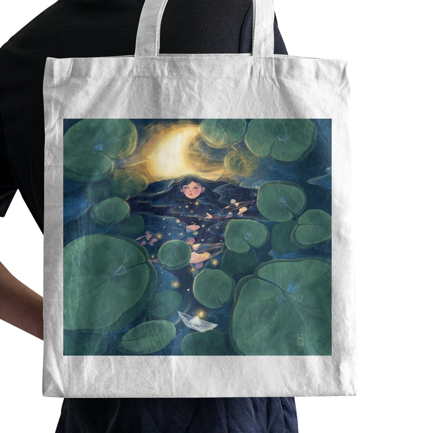 Tote Bag - La lune dans les bras de la nuit