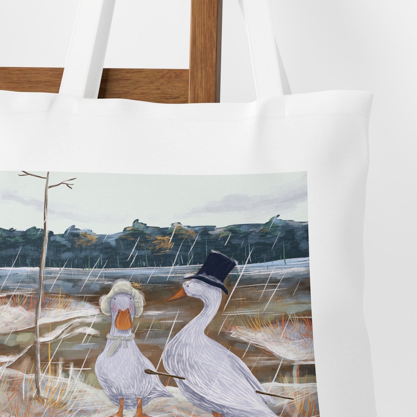 Tote Bag - Promenade des Oies romantiques