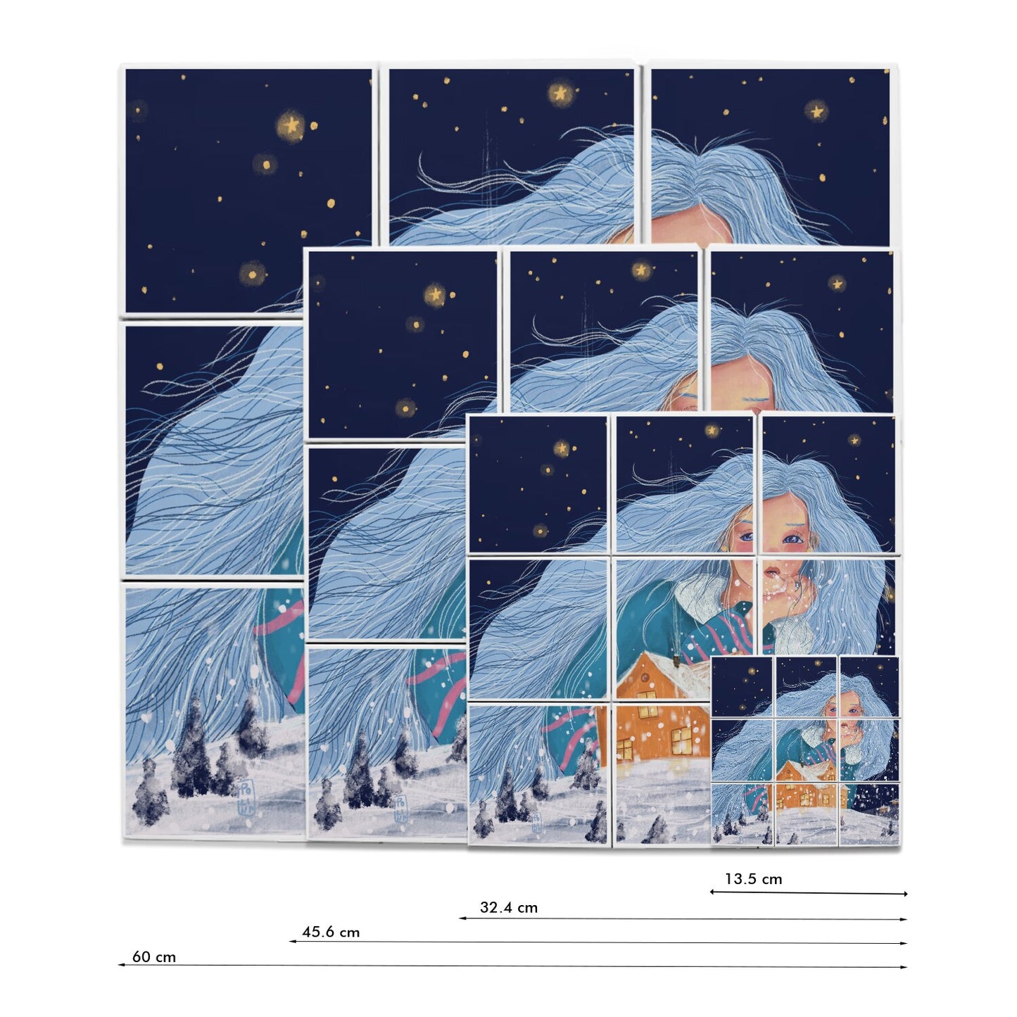 Ceramic Tiles - The Snow Maiden