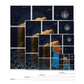 Ceramic Tiles - Dawn, Two Lovers, Night and Day
