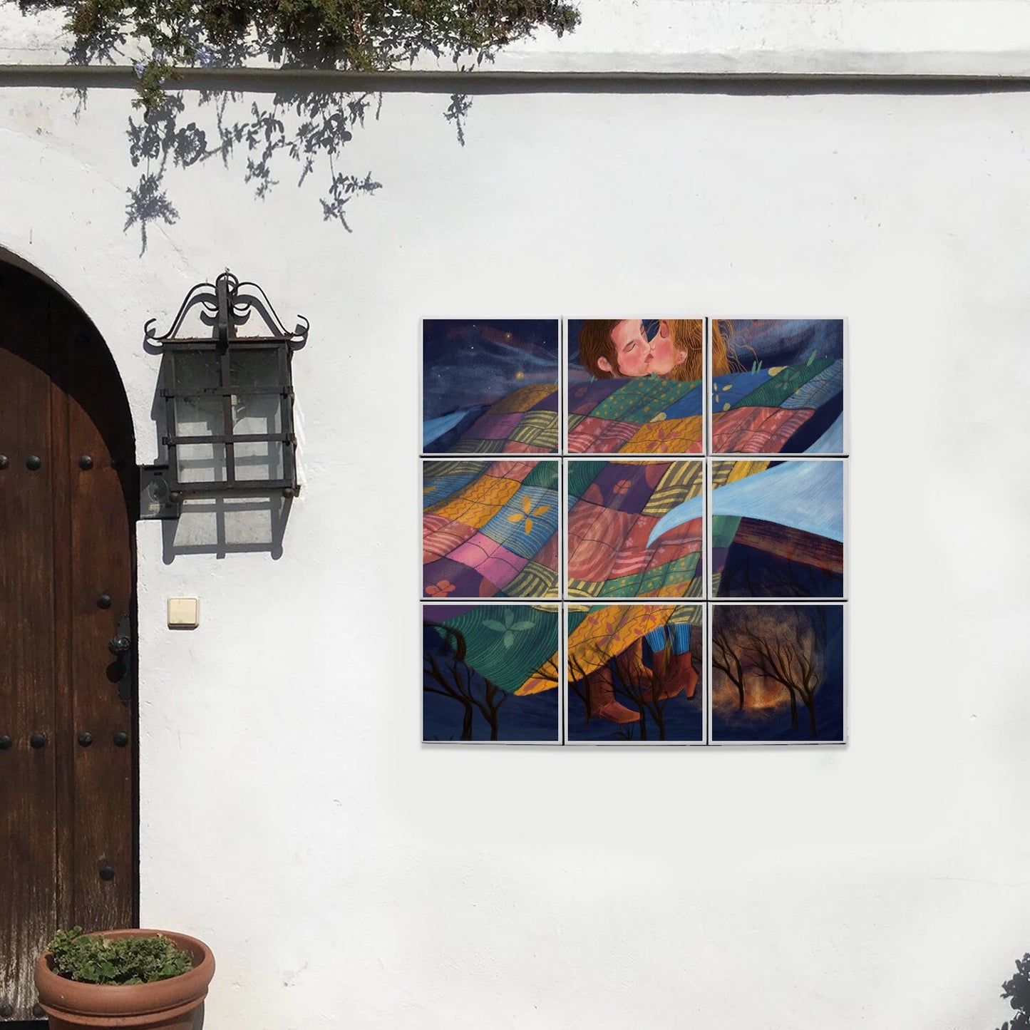 Ceramic Tiles - Dawn, Two Lovers, Night and Day
