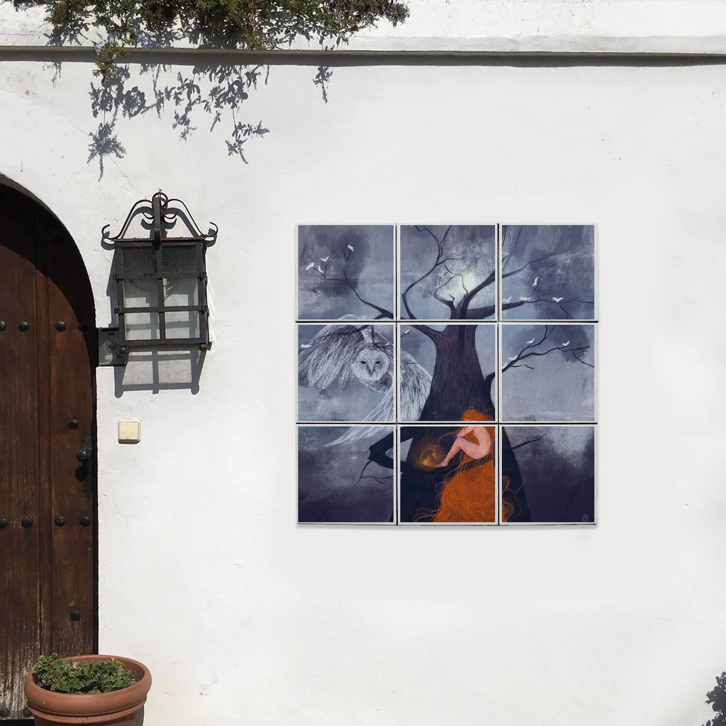 Ceramic Tiles - Dawn, Two Lovers, Night and Day