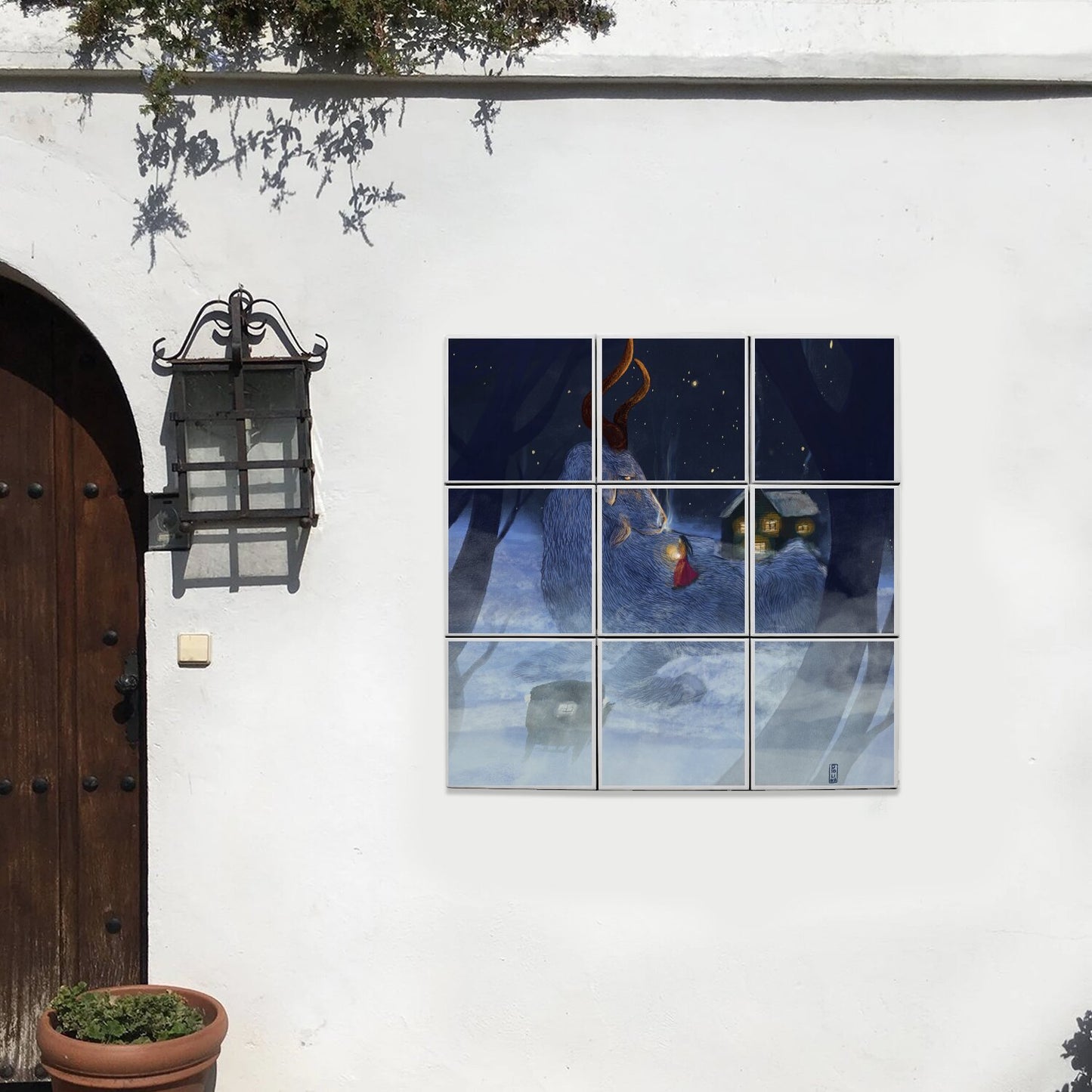 Ceramic Tiles - Dawn, Two Lovers, Night and Day